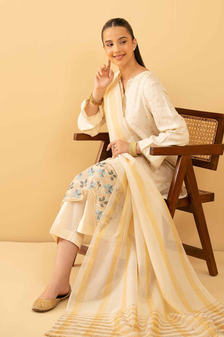 3 Piece - Embroidered Suit - PE25-496 for Women - Pret Collection | Nishat | Shop Online