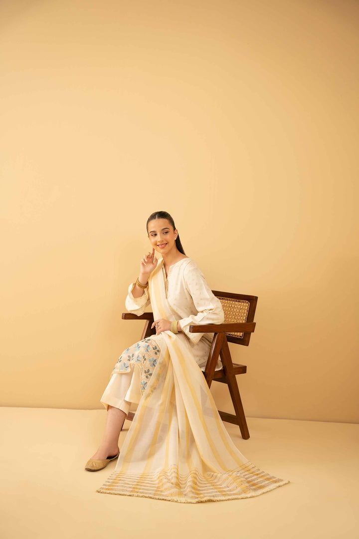 3 Piece - Embroidered Suit - PE25-496 for Women - Pret Collection | Nishat | Shop Online