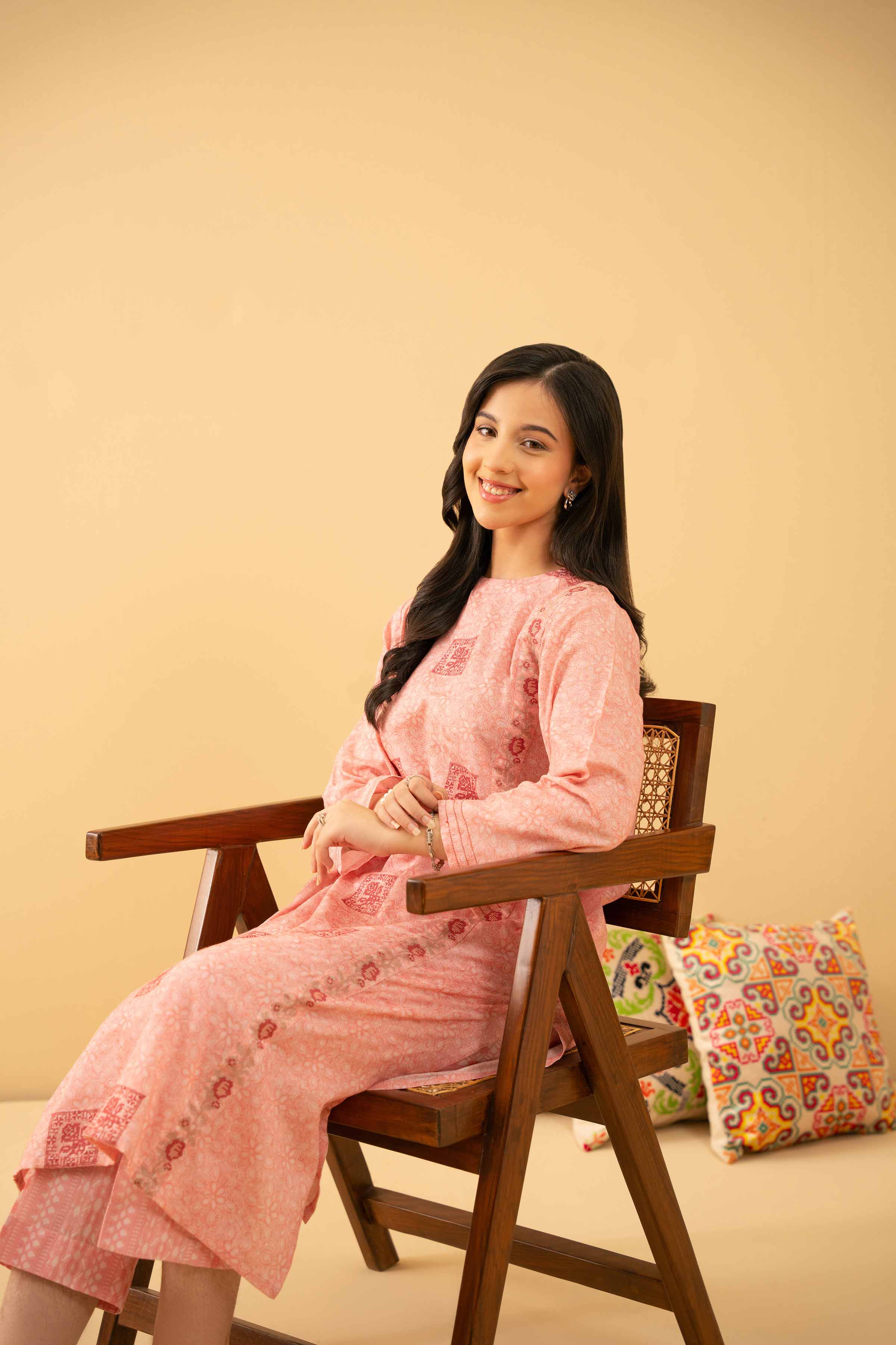 Nishat UK - Pink Embroidered Jacquard 2 Pieces ready to wear Dress