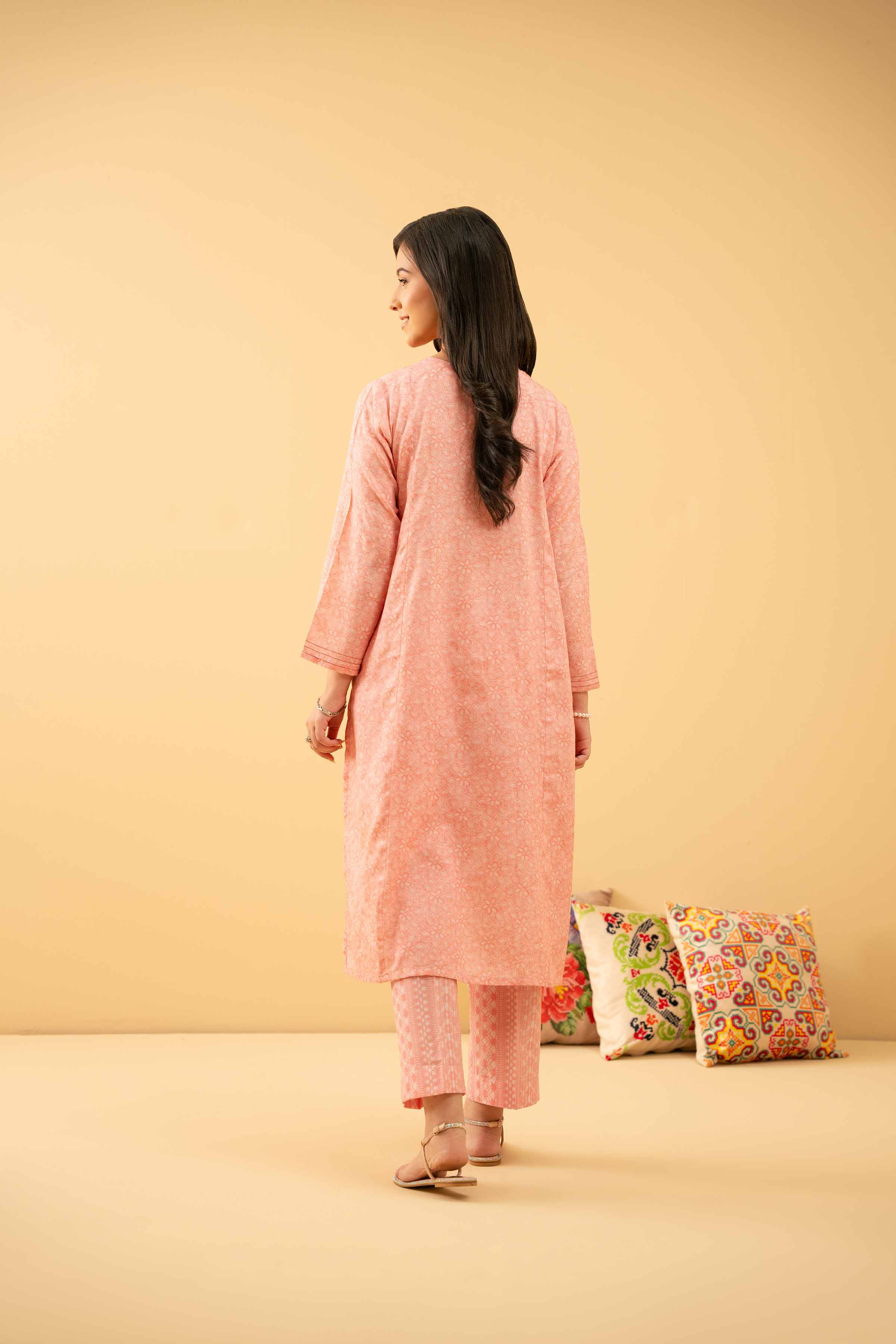 Nishat UK - Pink Embroidered Jacquard 2 Pieces ready to wear Dress
