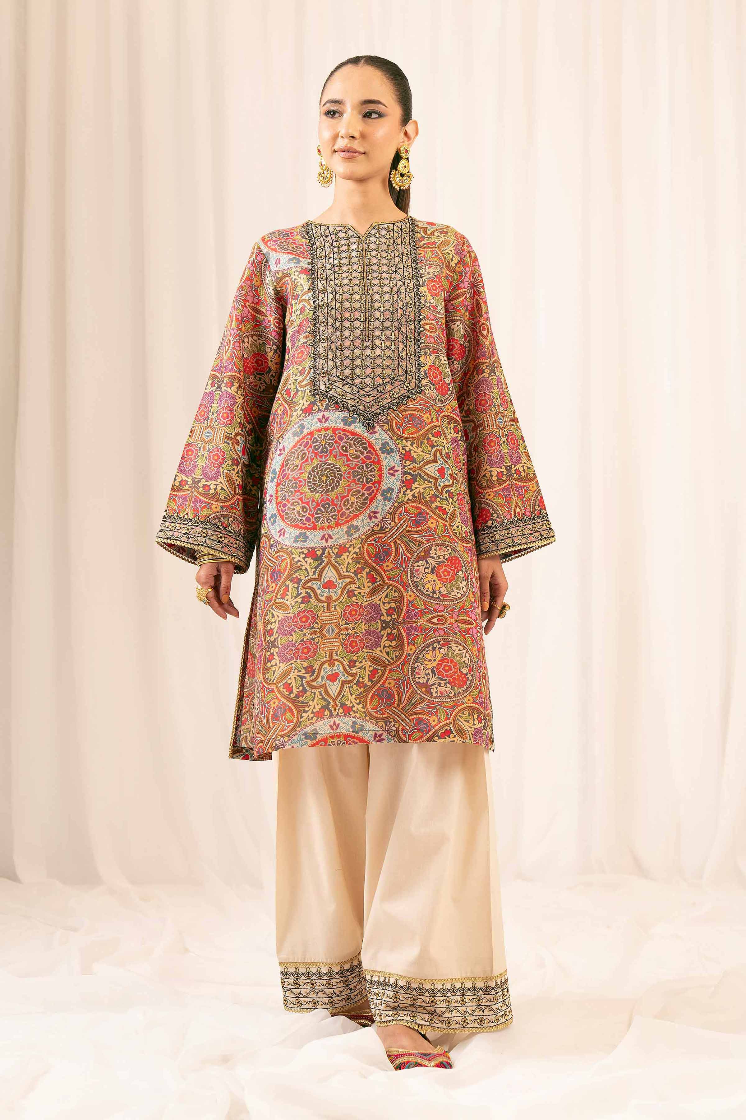 NishatUK - Multi Embroidered Jacquard 2-piece ready to wear Dress