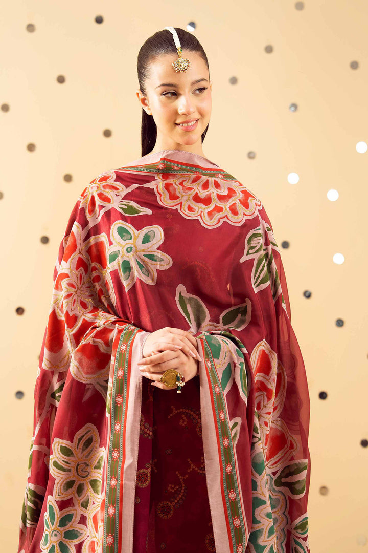 3 Piece - Printed Embroidered Suit - PE25-520 for Women - Pret Collection | Nishat | Shop Online