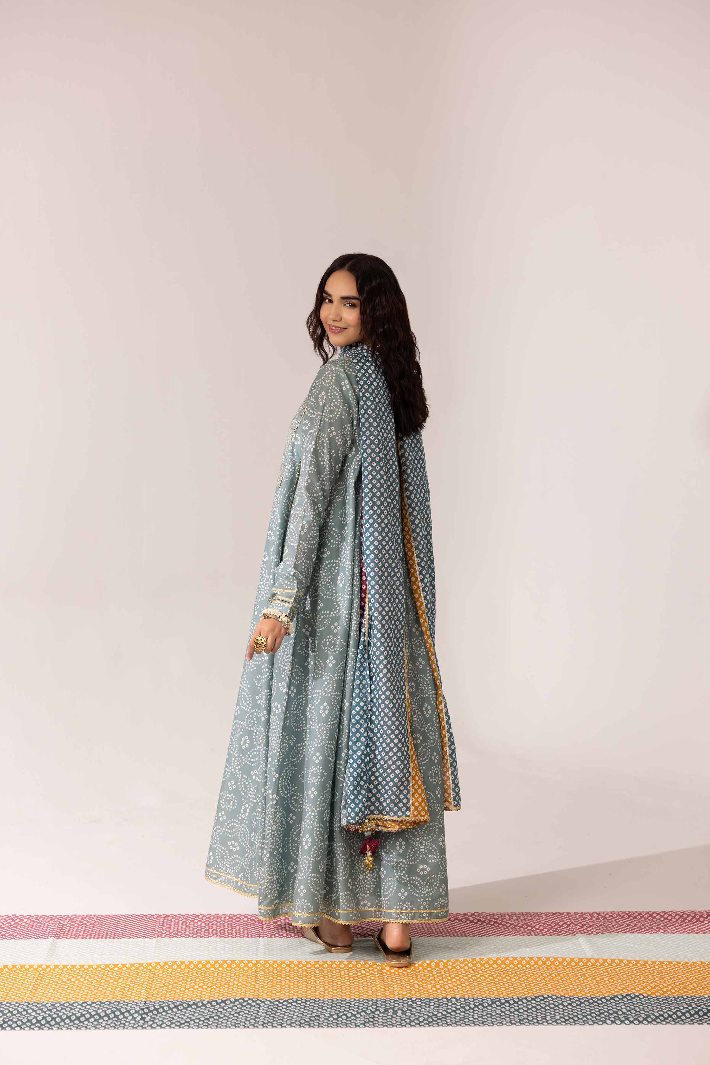 NishatUK - Sage Embroidered  Lawn 3-piece ready to wear Suit
