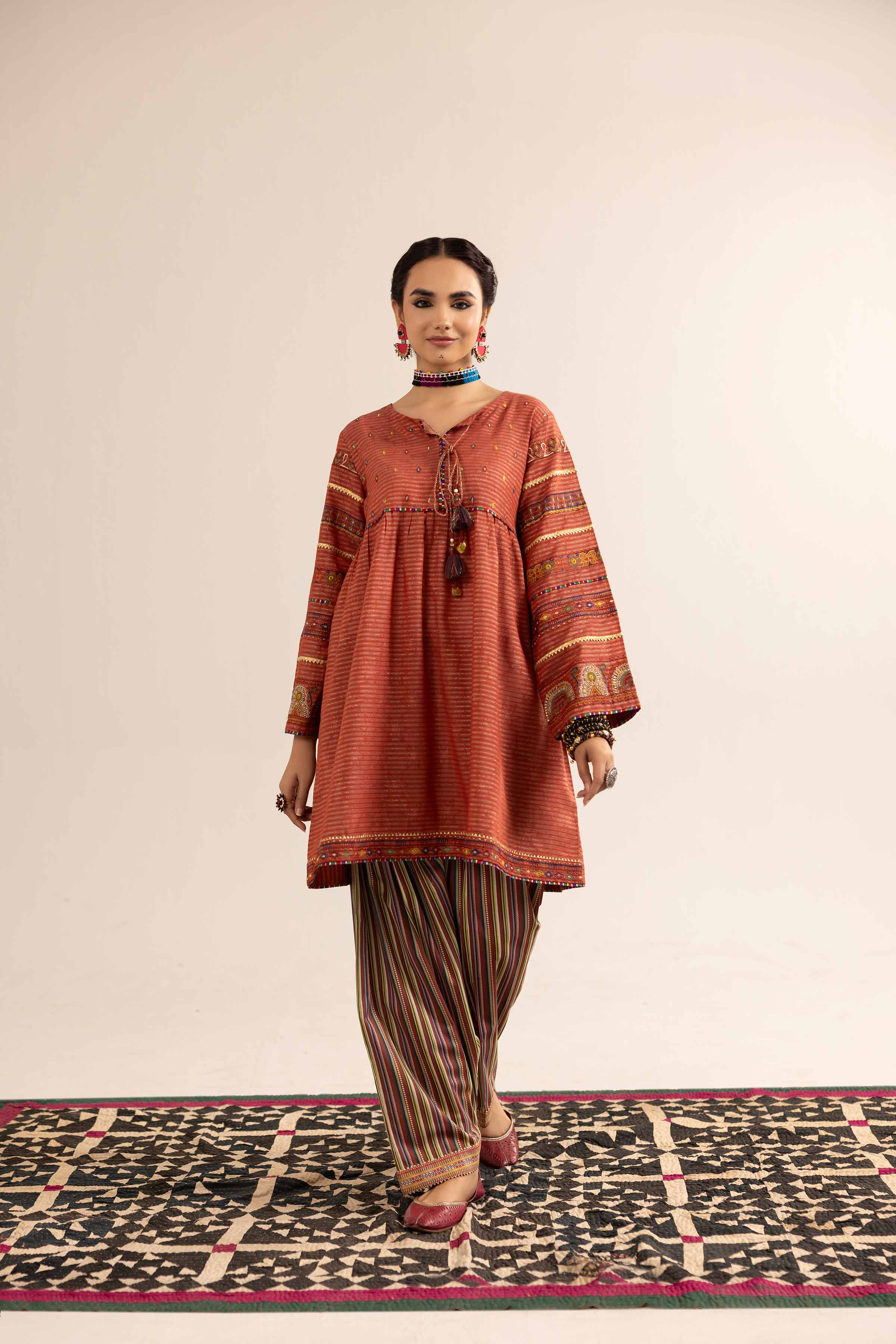 Nishat UK - 2 Piece - Printed Embroidered Suit - PE25-95
