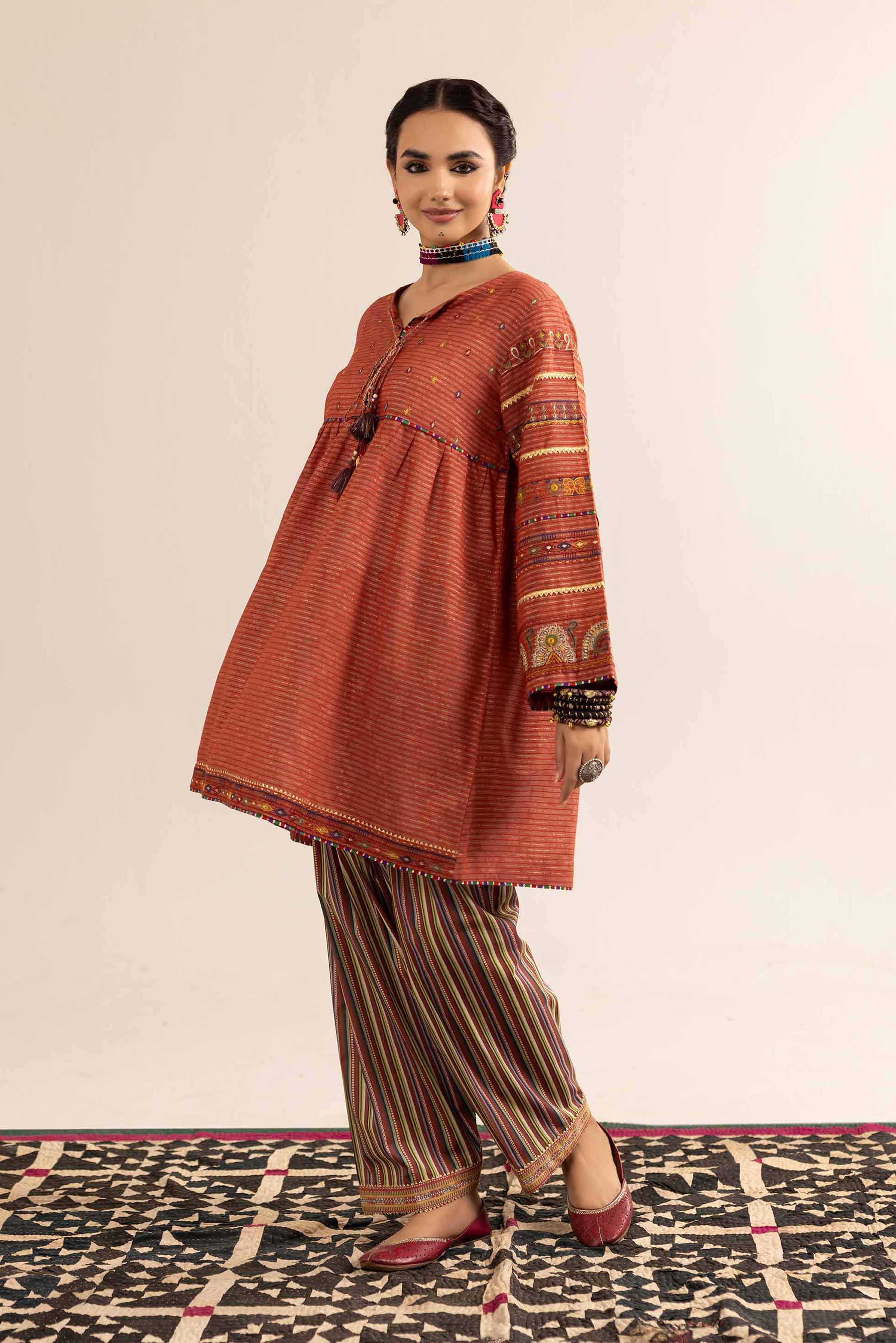 Nishat UK - 2 Piece - Printed Embroidered Suit - PE25-95