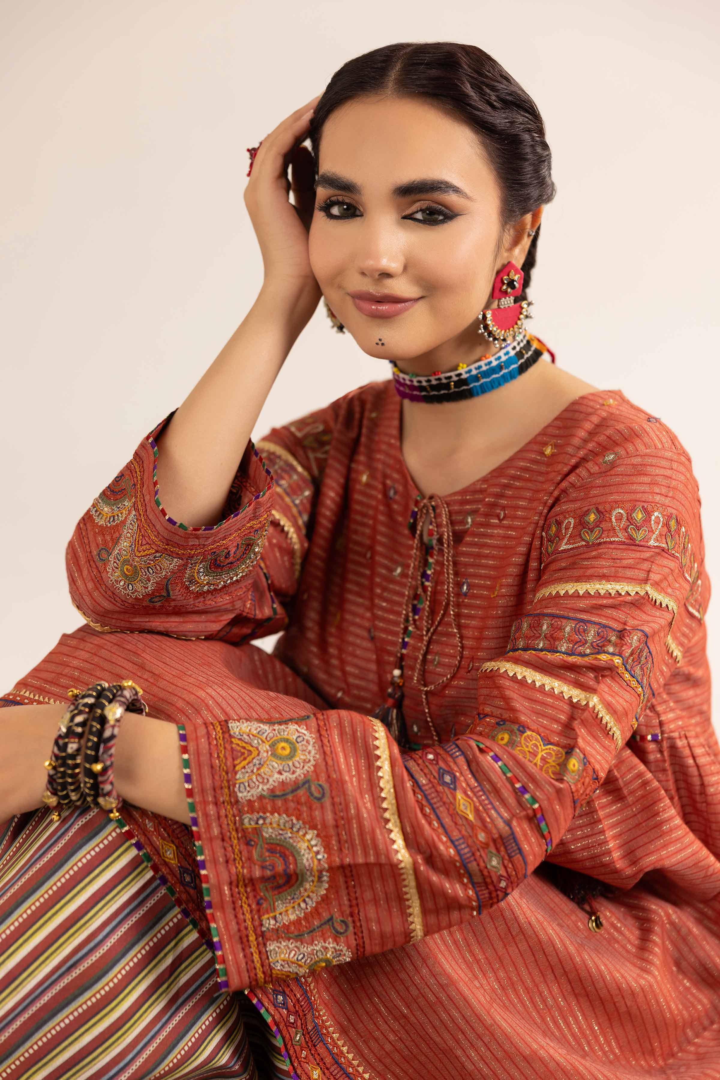 Nishat UK - 2 Piece - Printed Embroidered Suit - PE25-95