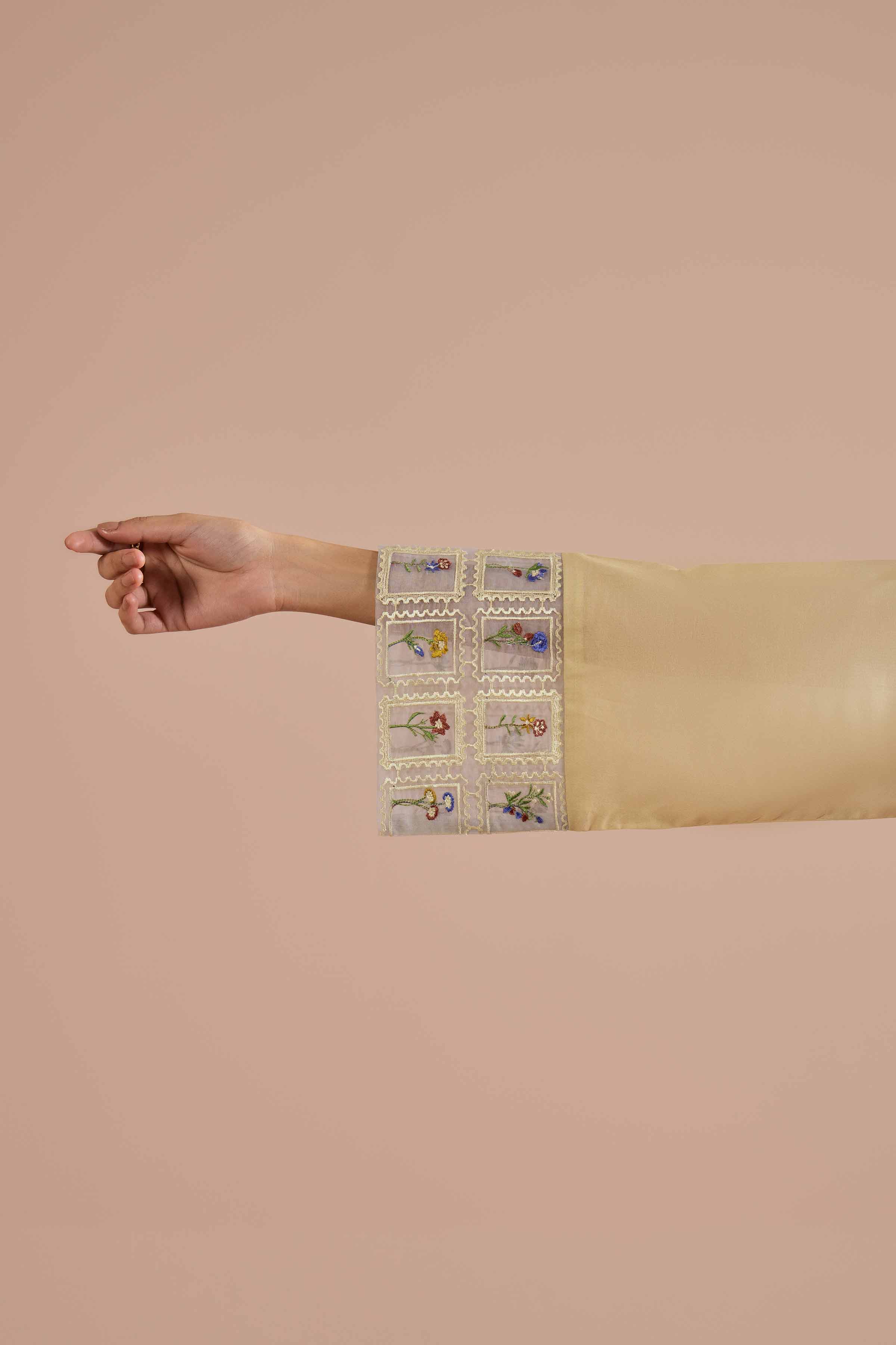 NishatUK - Yellow Embroidered Lawn 1-piece ready to wear Shirt