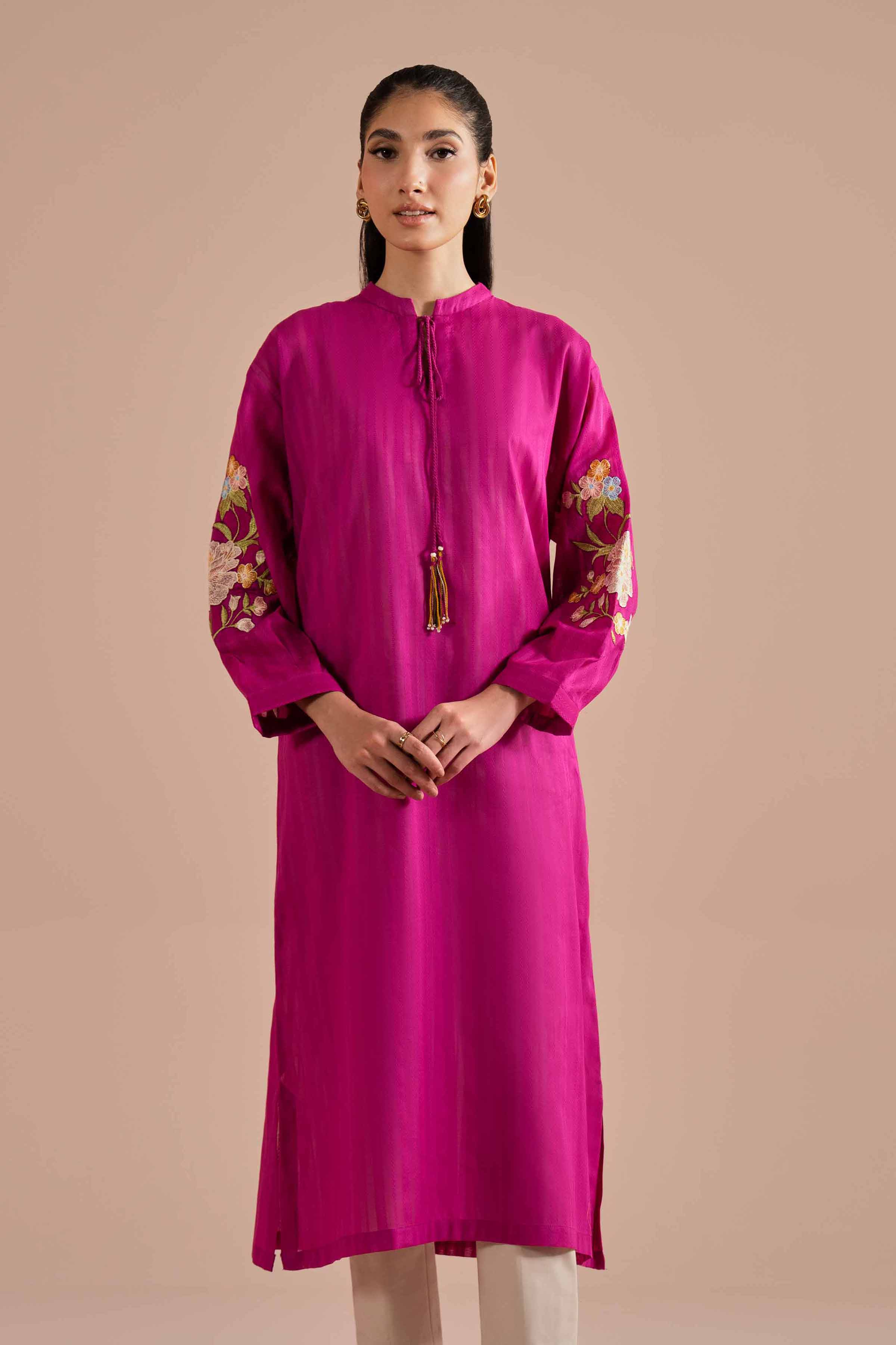 Embroidered Shirt - PE26-09 for Women - Pret Collection | Nishat | Shop Online