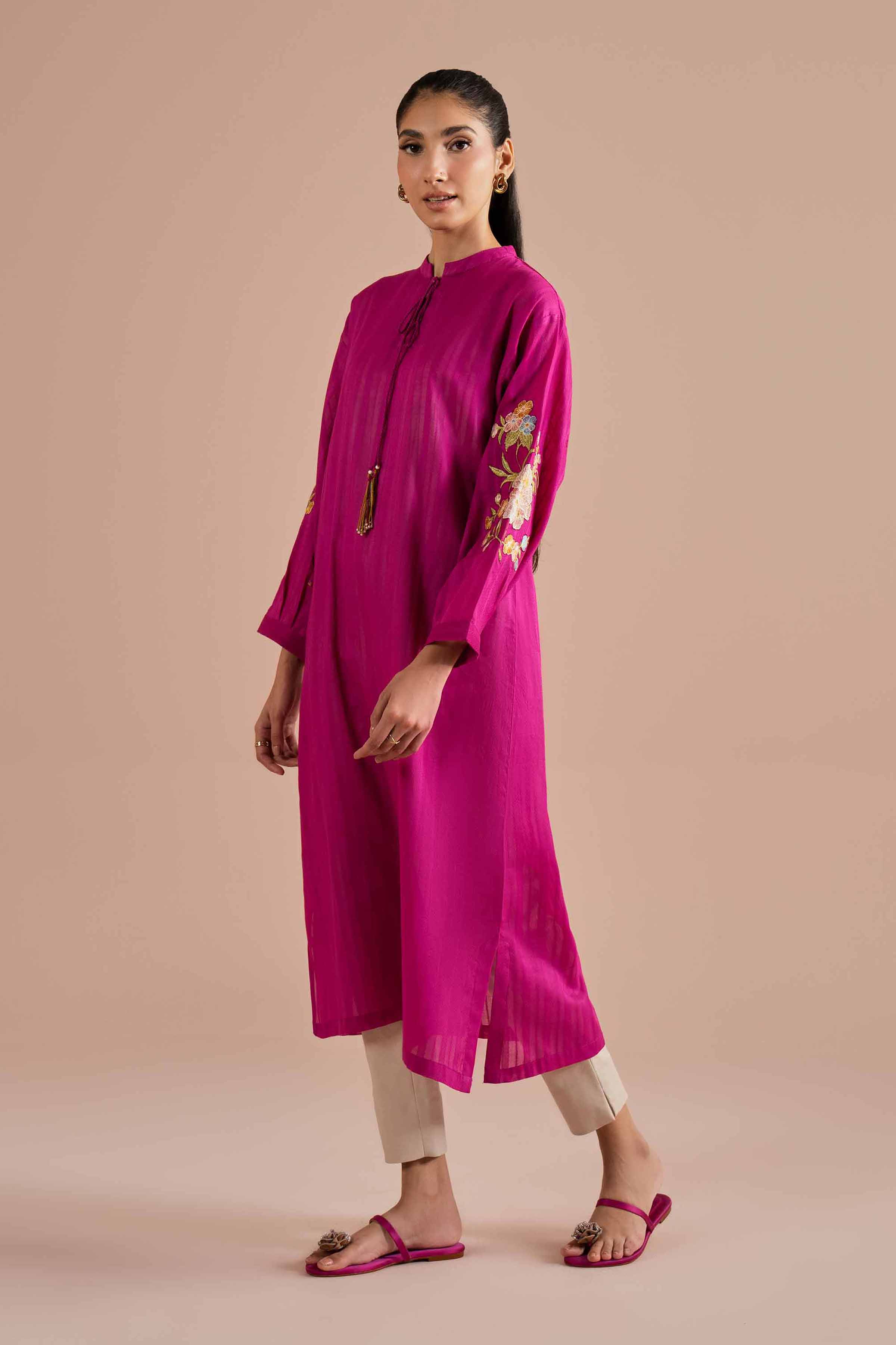 Embroidered Shirt - PE26-09 for Women - Pret Collection | Nishat | Shop Online