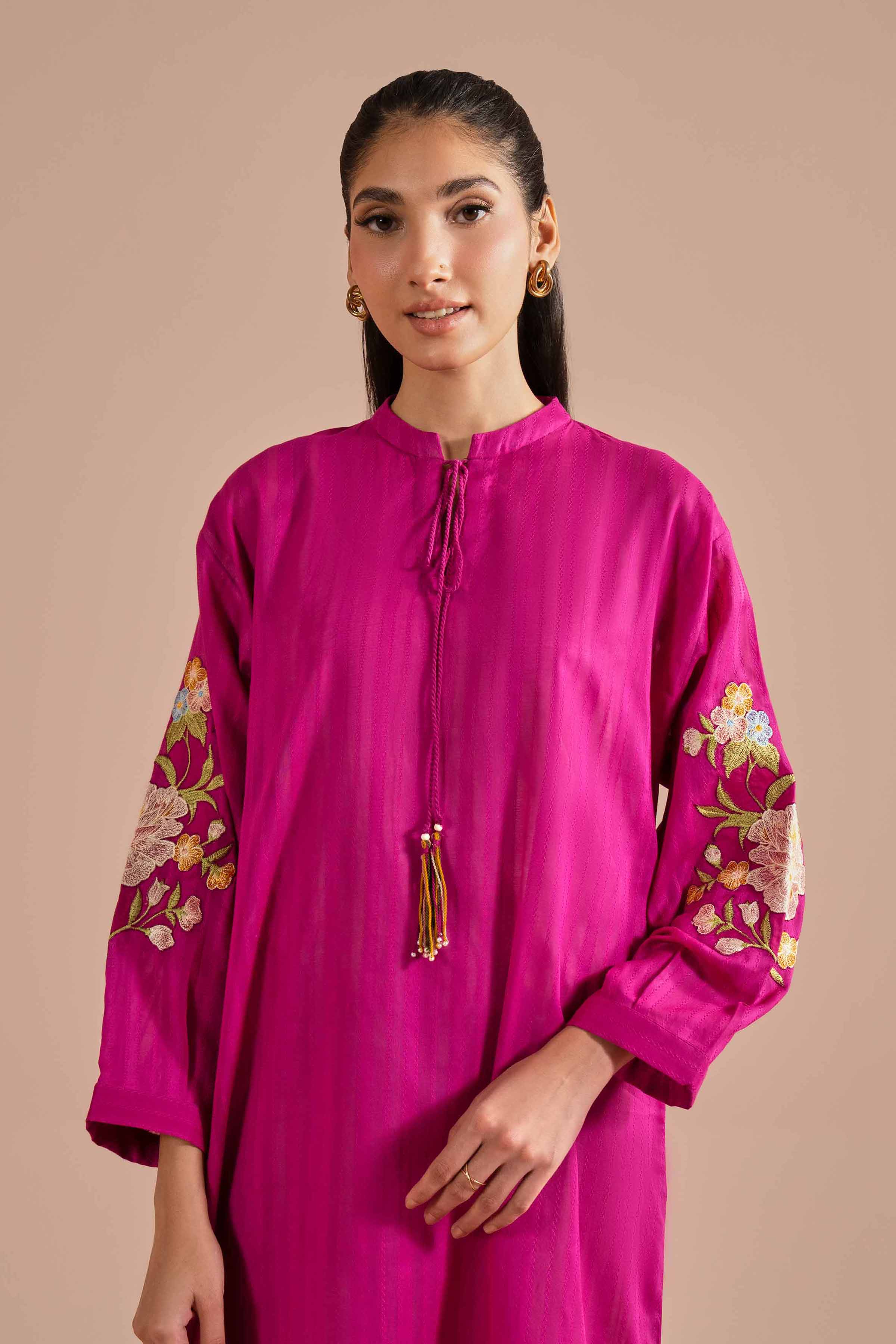 Embroidered Shirt - PE26-09 for Women - Pret Collection | Nishat | Shop Online