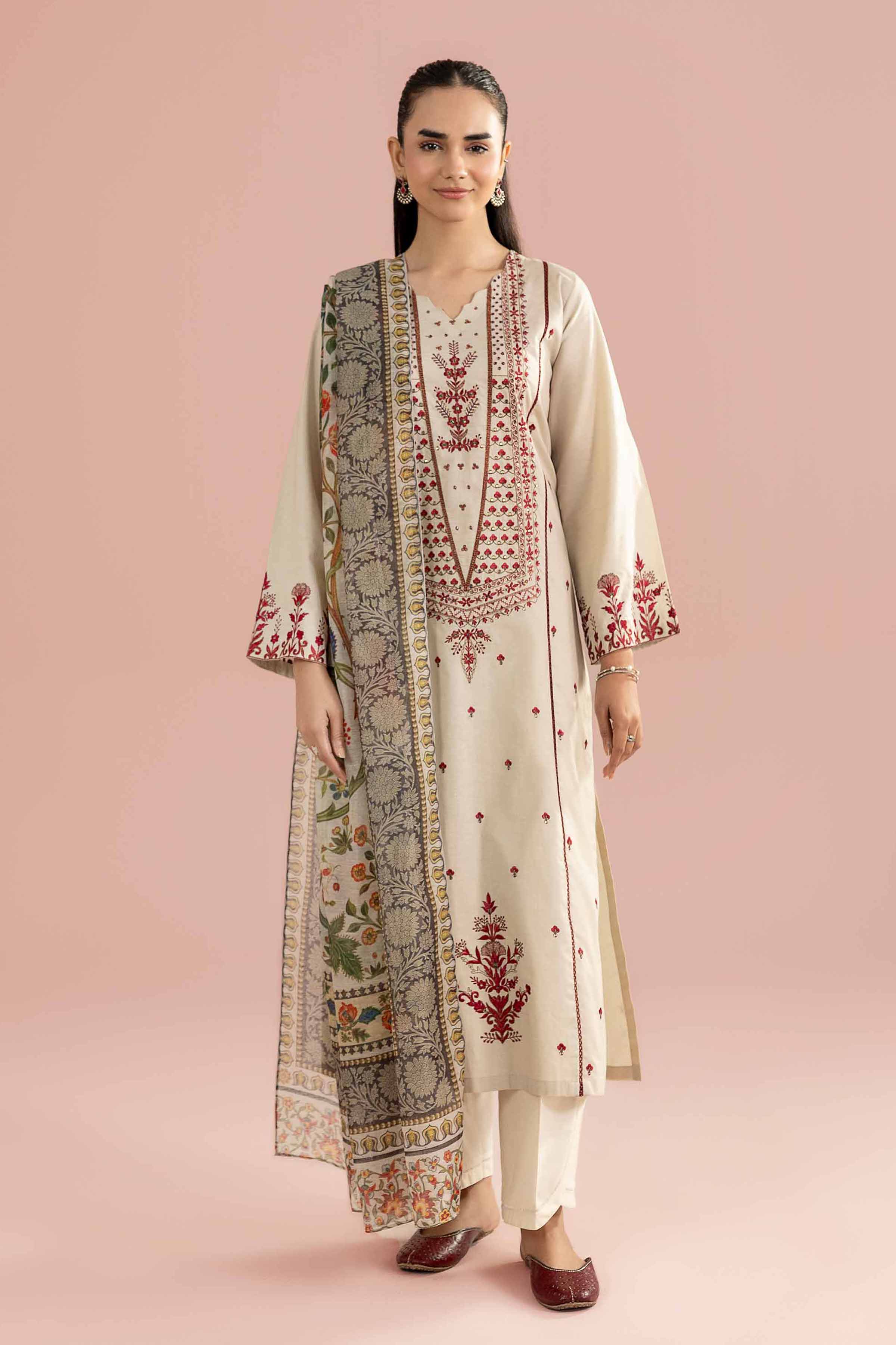 2 Piece - Embroidered Suit - PE26-146