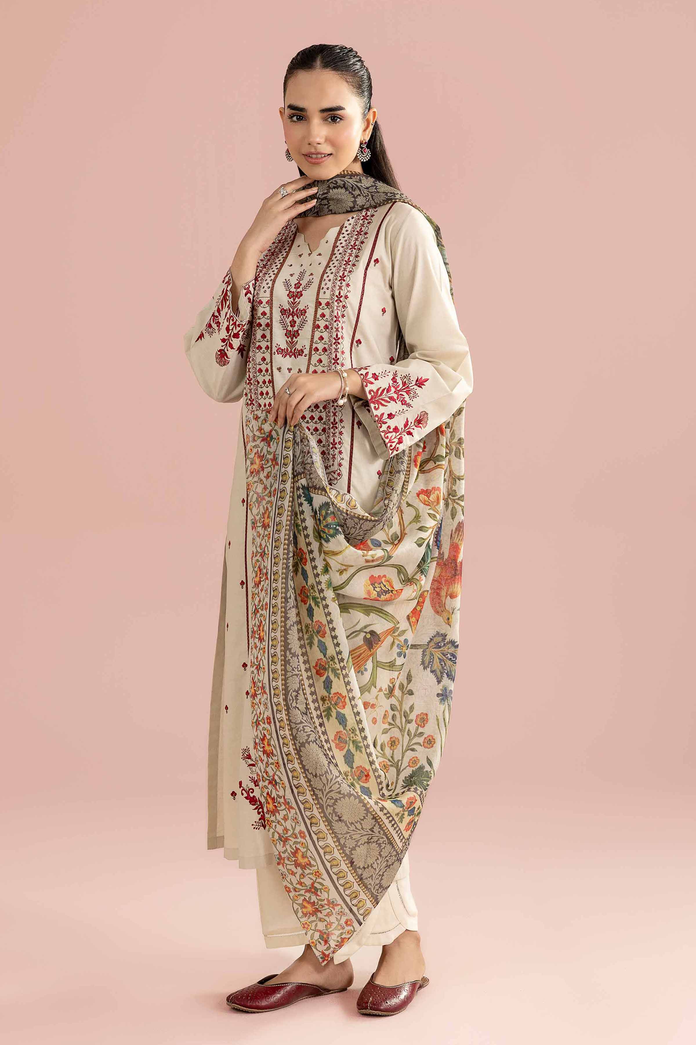 2 Piece - Embroidered Suit - PE26-146