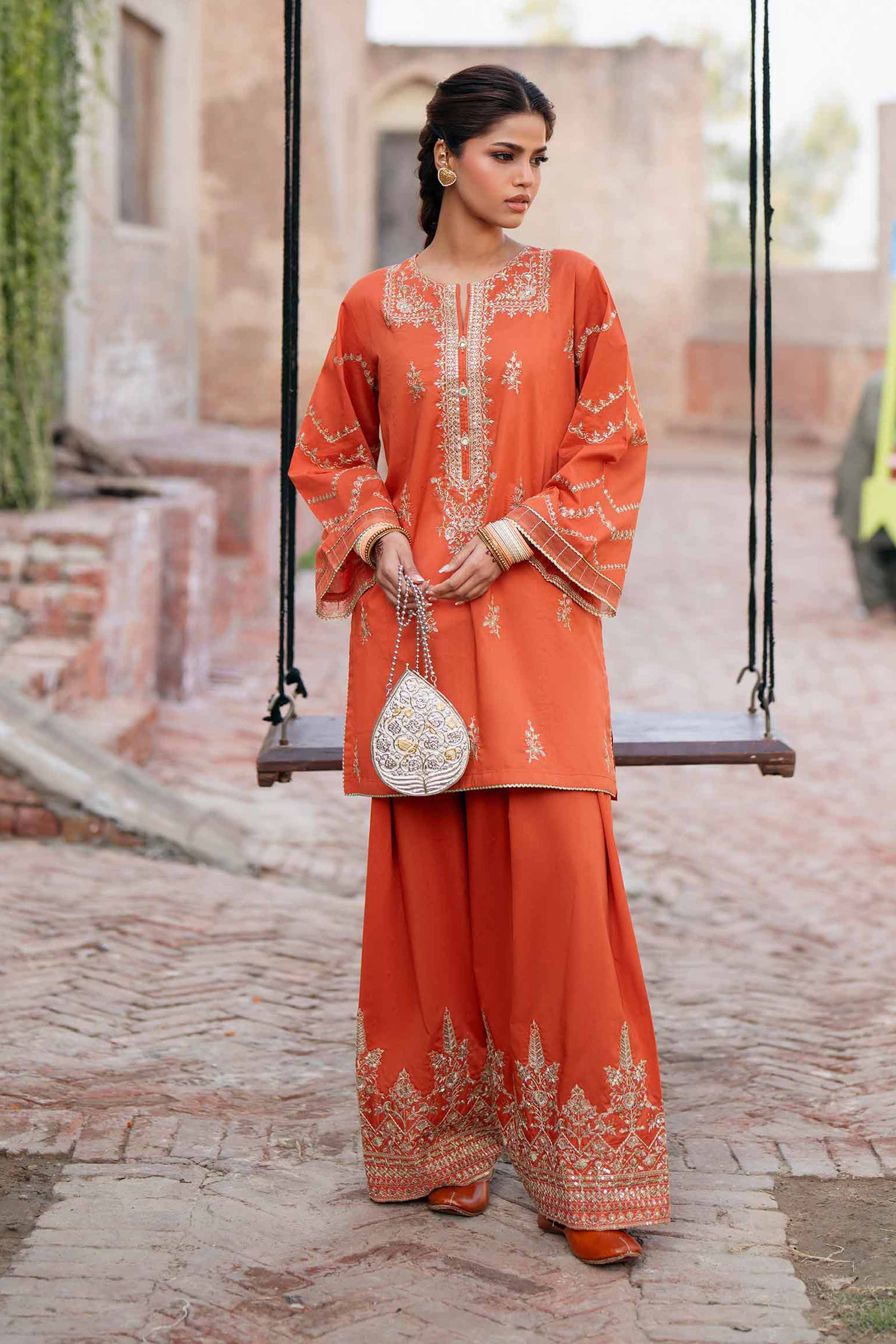 2 Piece - Embroidered Suit - PE26-243