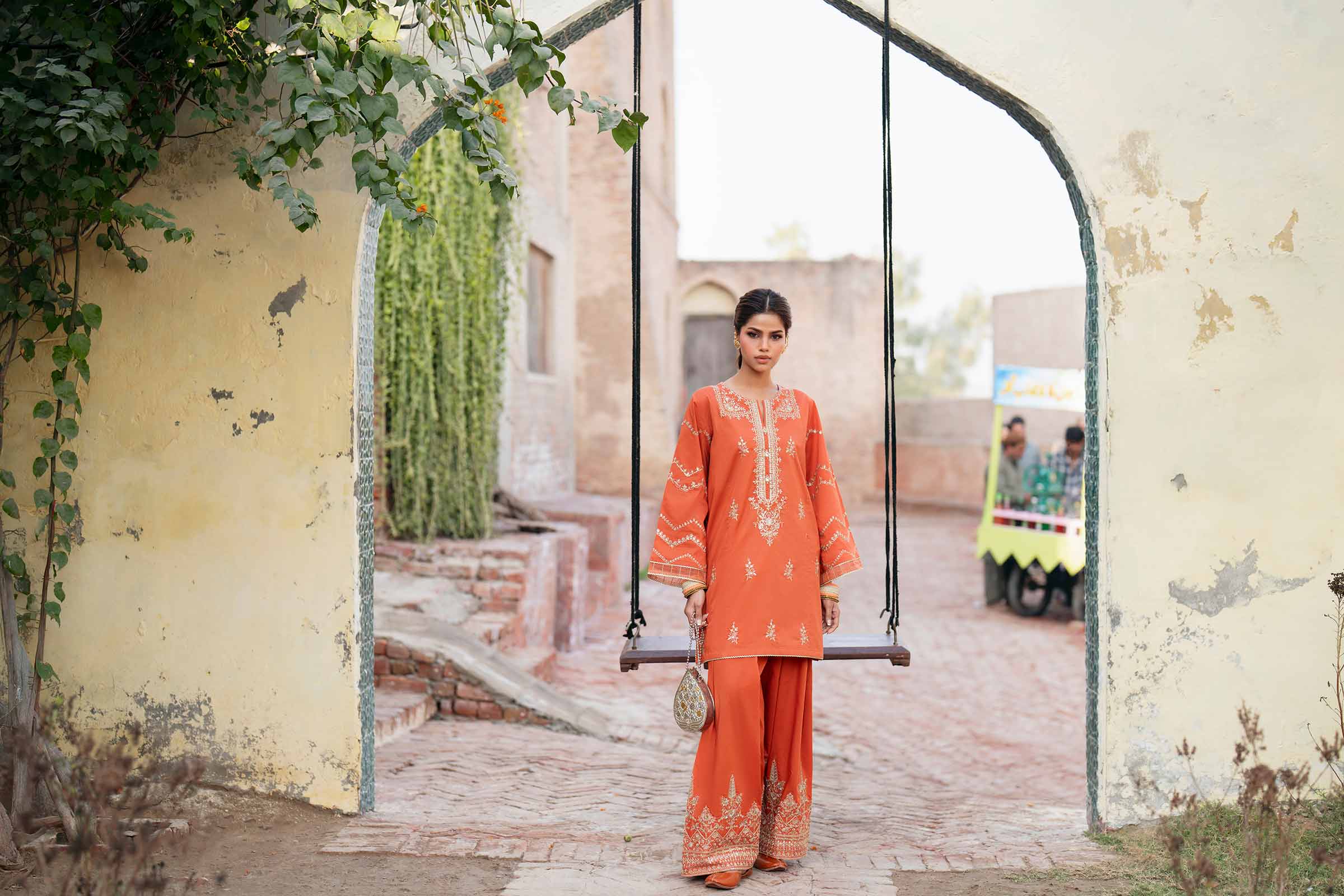 2 Piece - Embroidered Suit - PE26-243