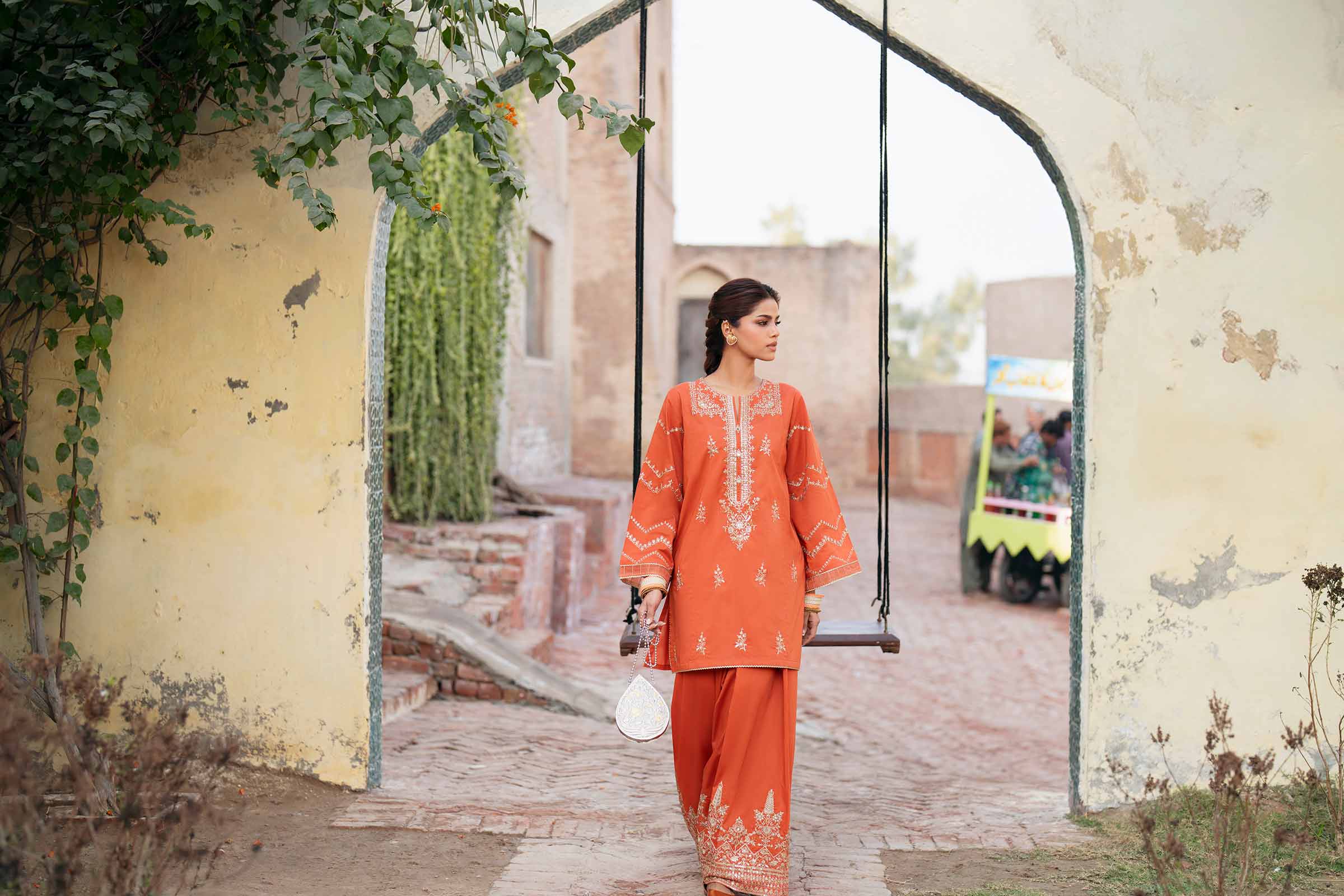 2 Piece - Embroidered Suit - PE26-243