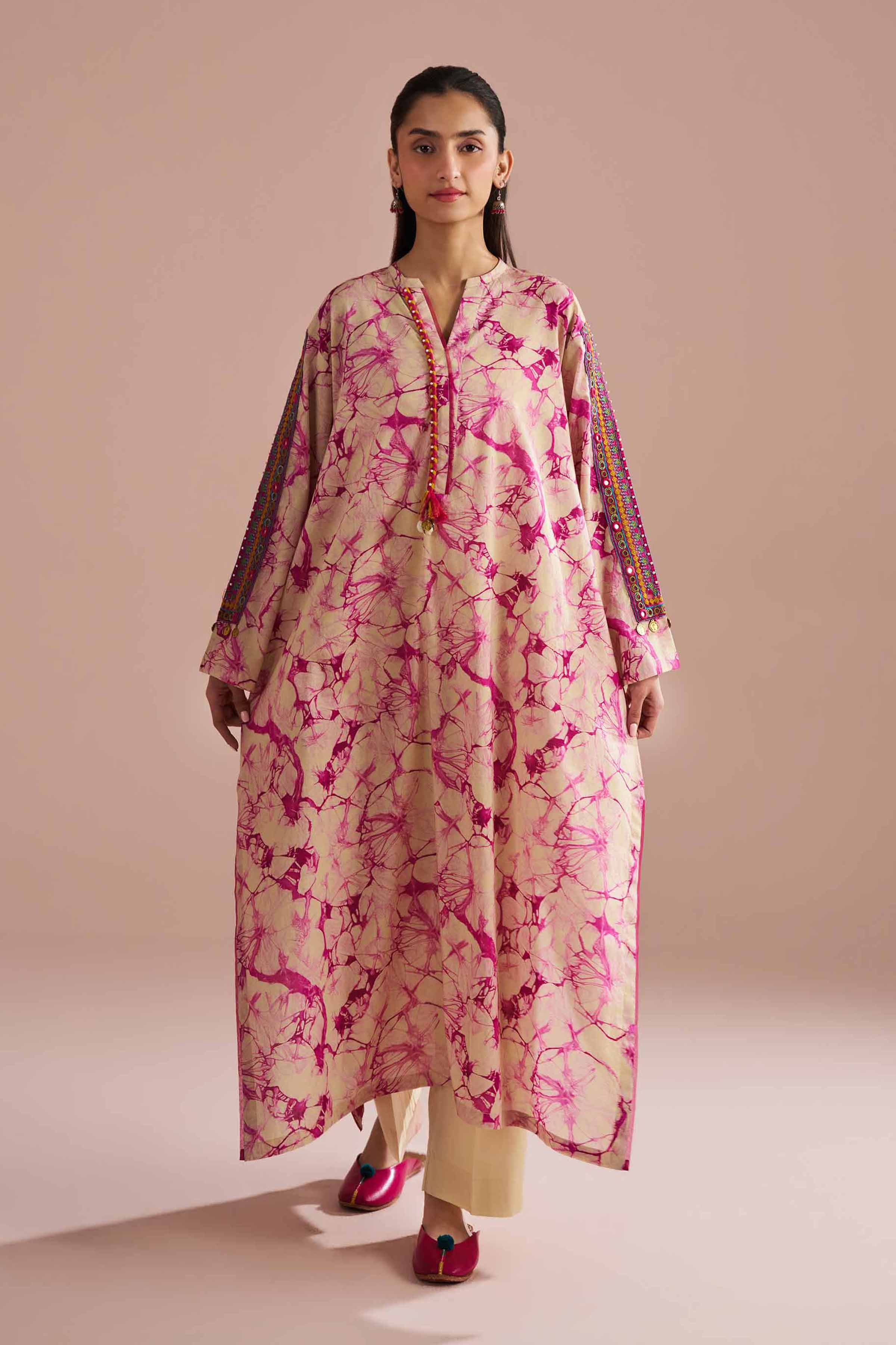 NishatUK - Yellow Embroidered Lawn 2-piece ready to wear Dress