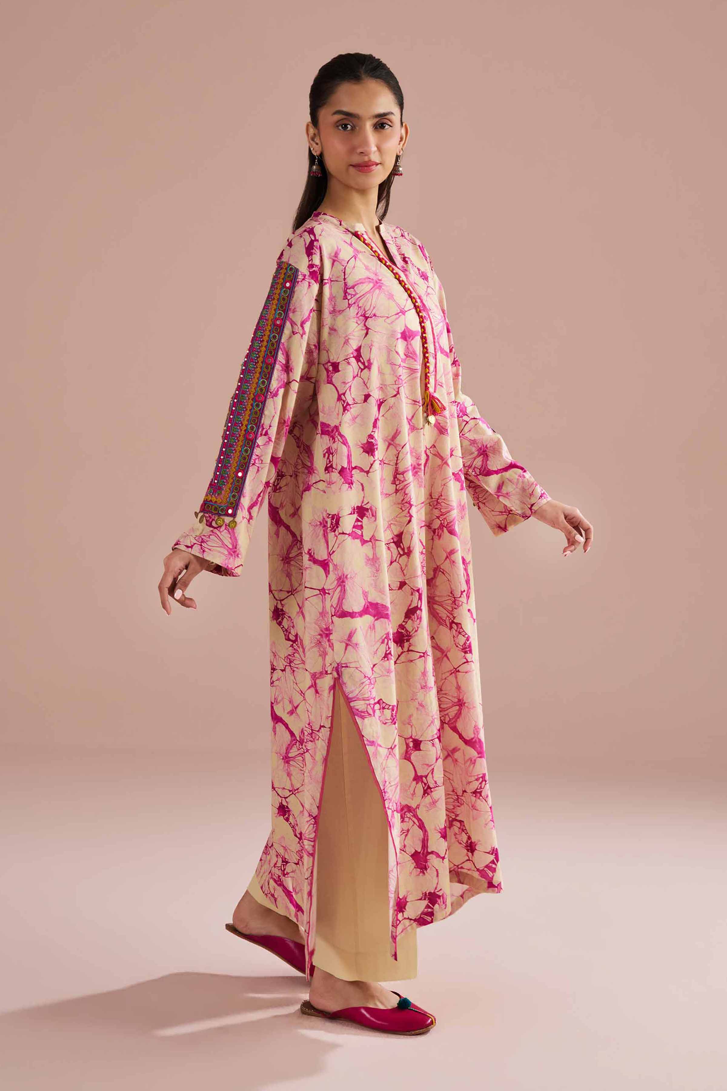 NishatUK - Yellow Embroidered Lawn 2-piece ready to wear Dress