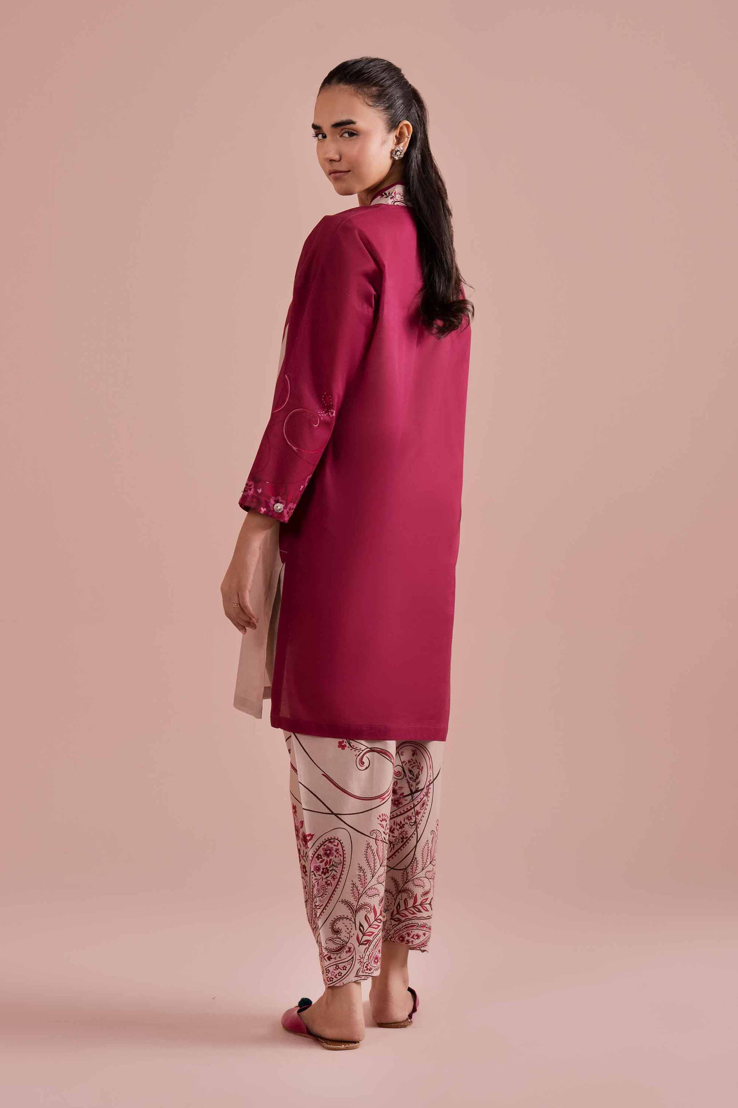 Nishat UK - Beige Printed Lawn 2 Pieces Ready To Wear Dress