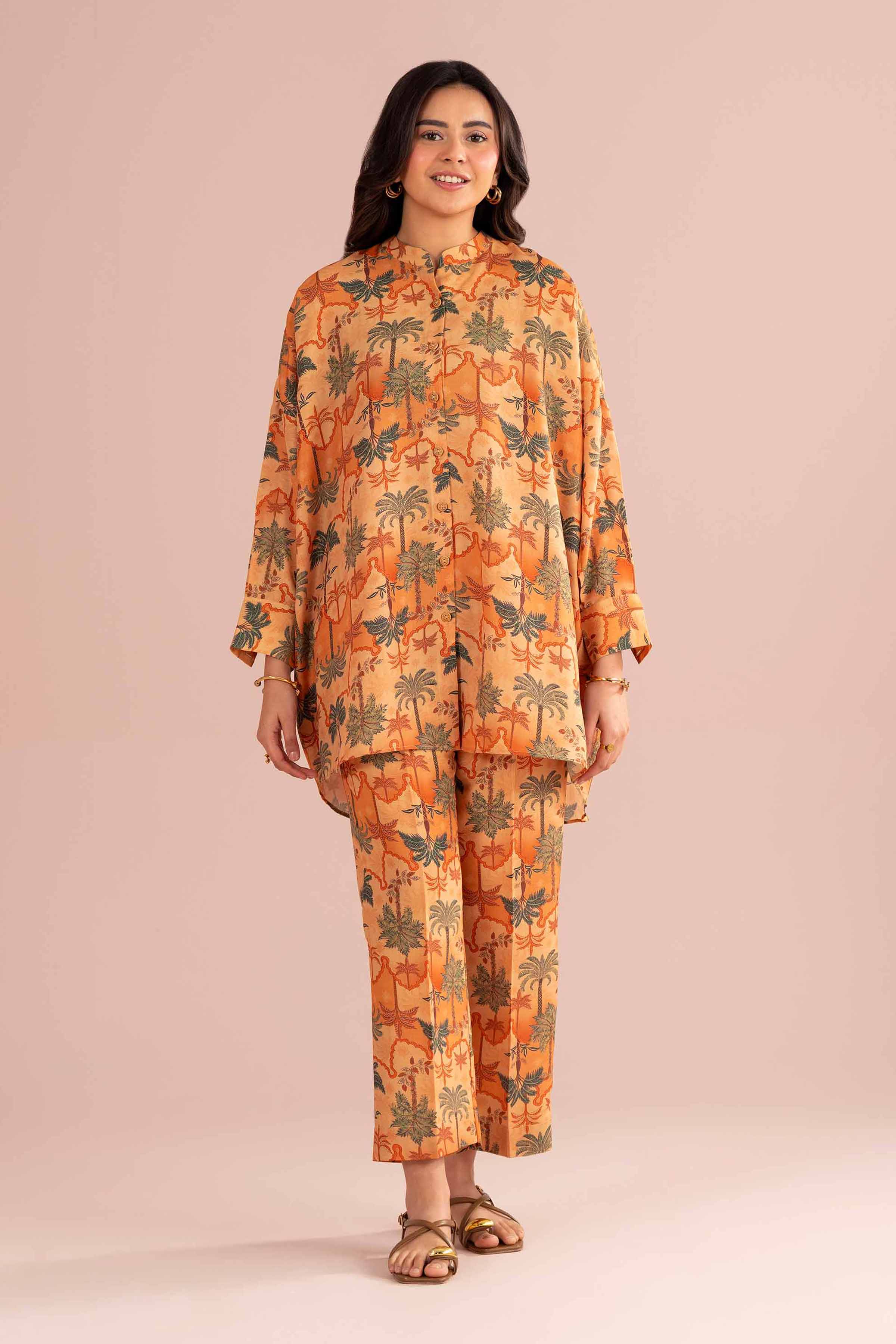 NishatUK - Pink Printed Lawn 2-piece ready to wear Dress