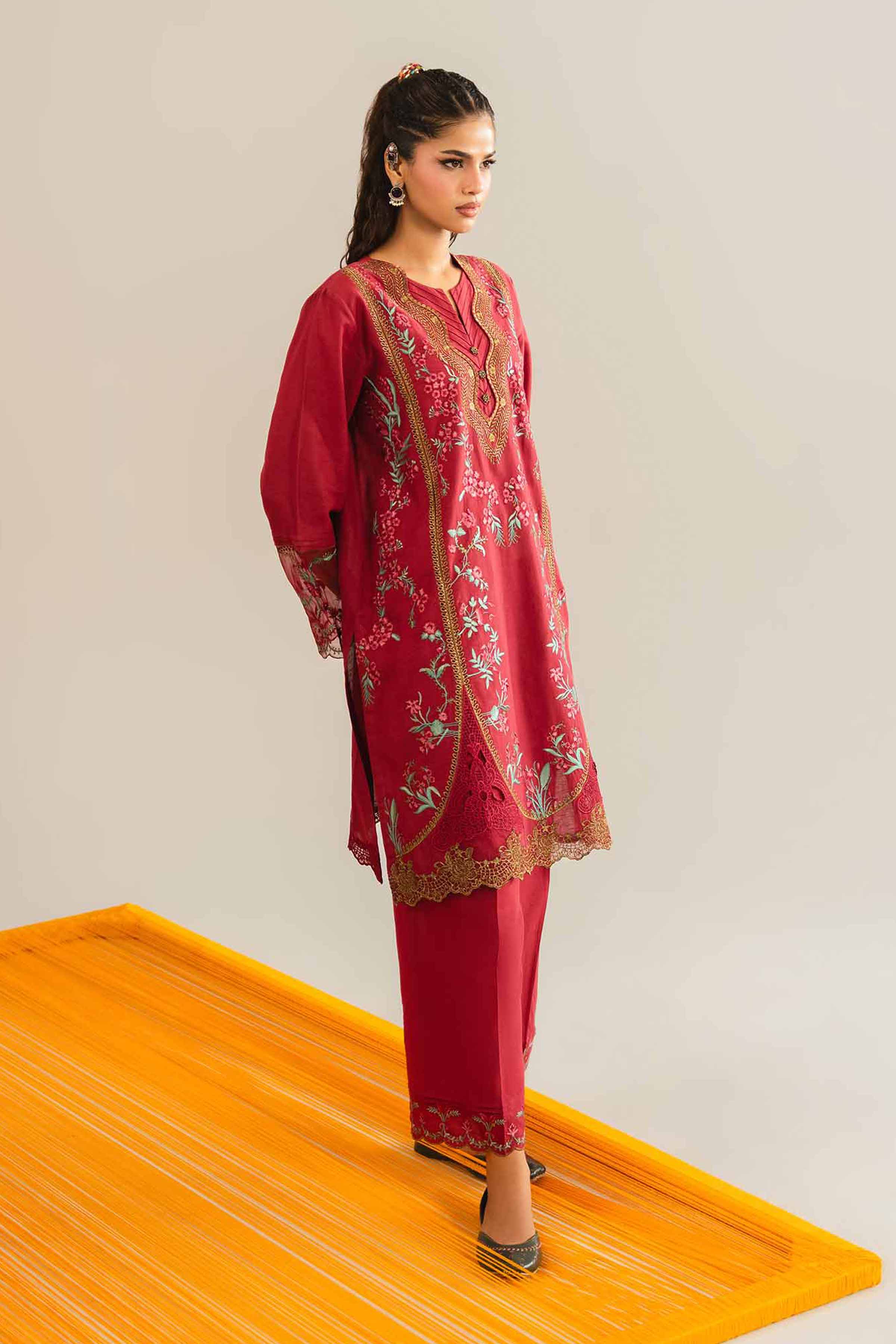 2 Piece - Embroidered Suit - PE26-46