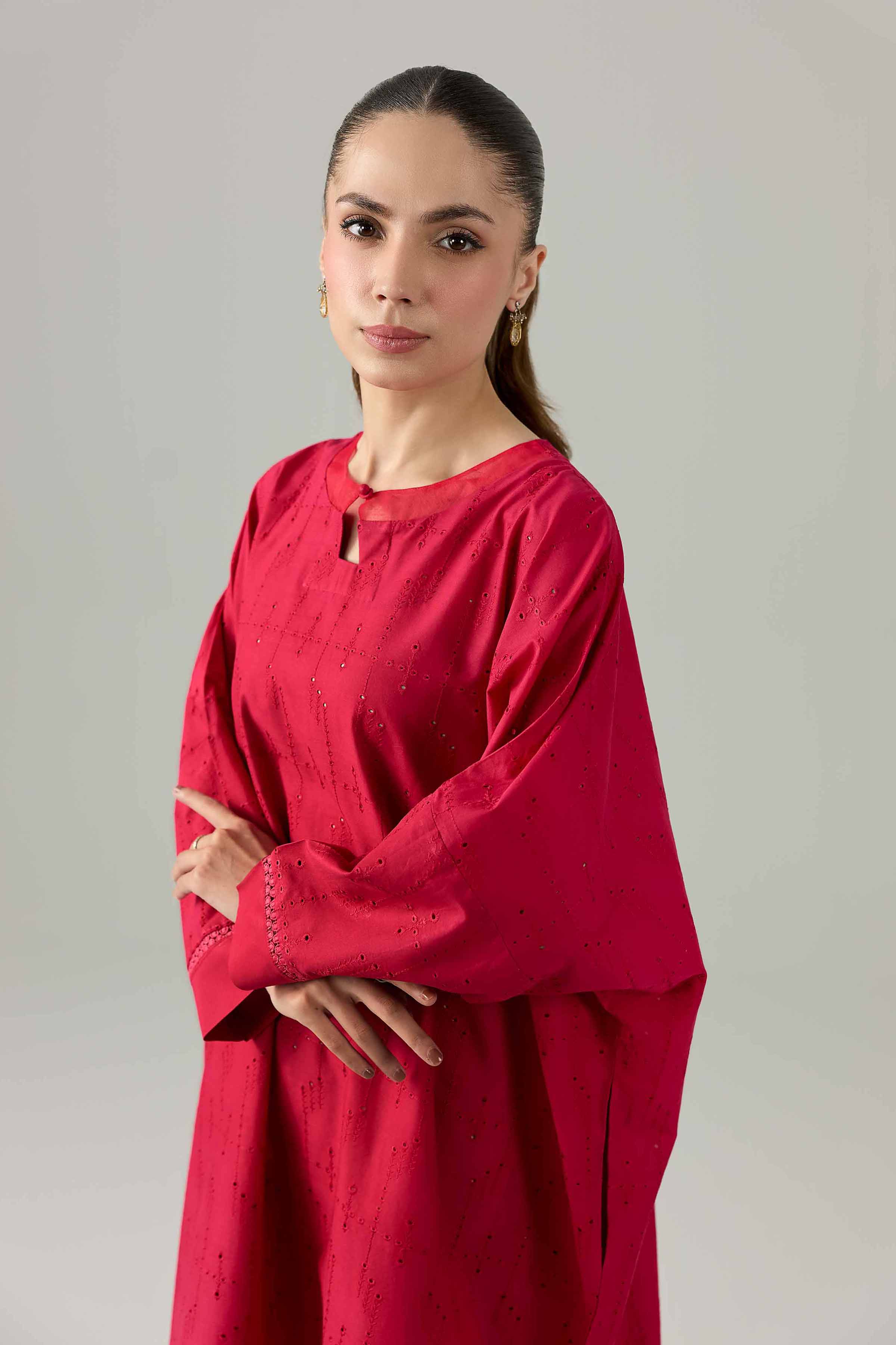 Nishat UK - Pink Embroidered Chicken Kari 2 Piece ready to wear Dress