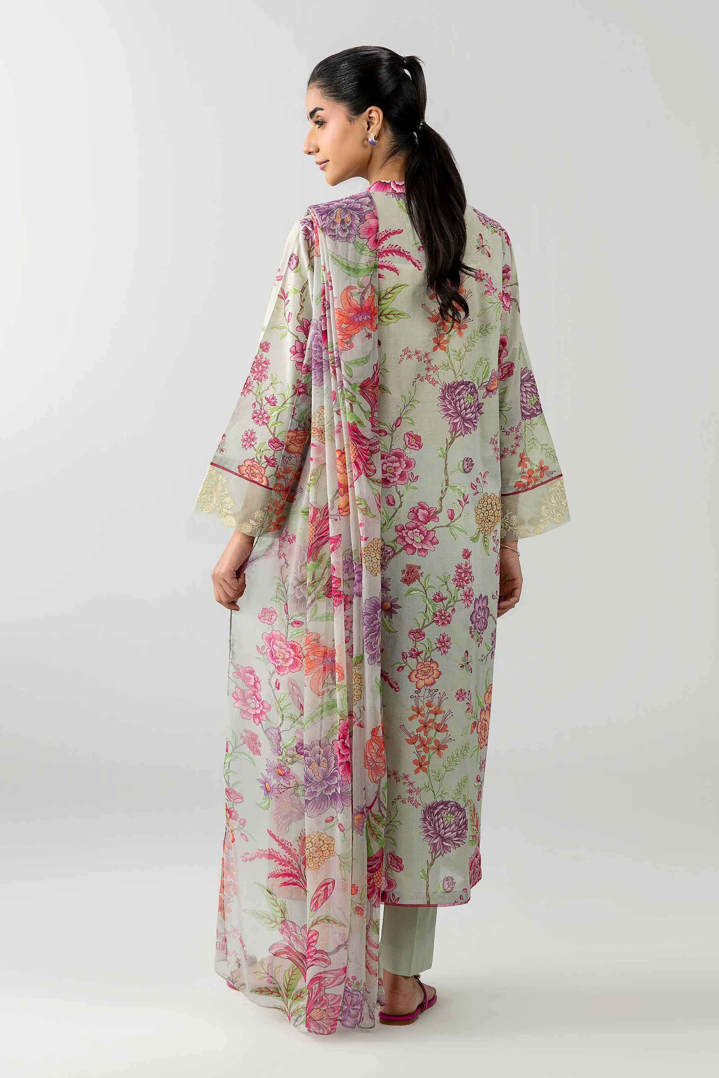 Nishat UK - Multi Embroidered Lawn 3-piece ready to wear Suit