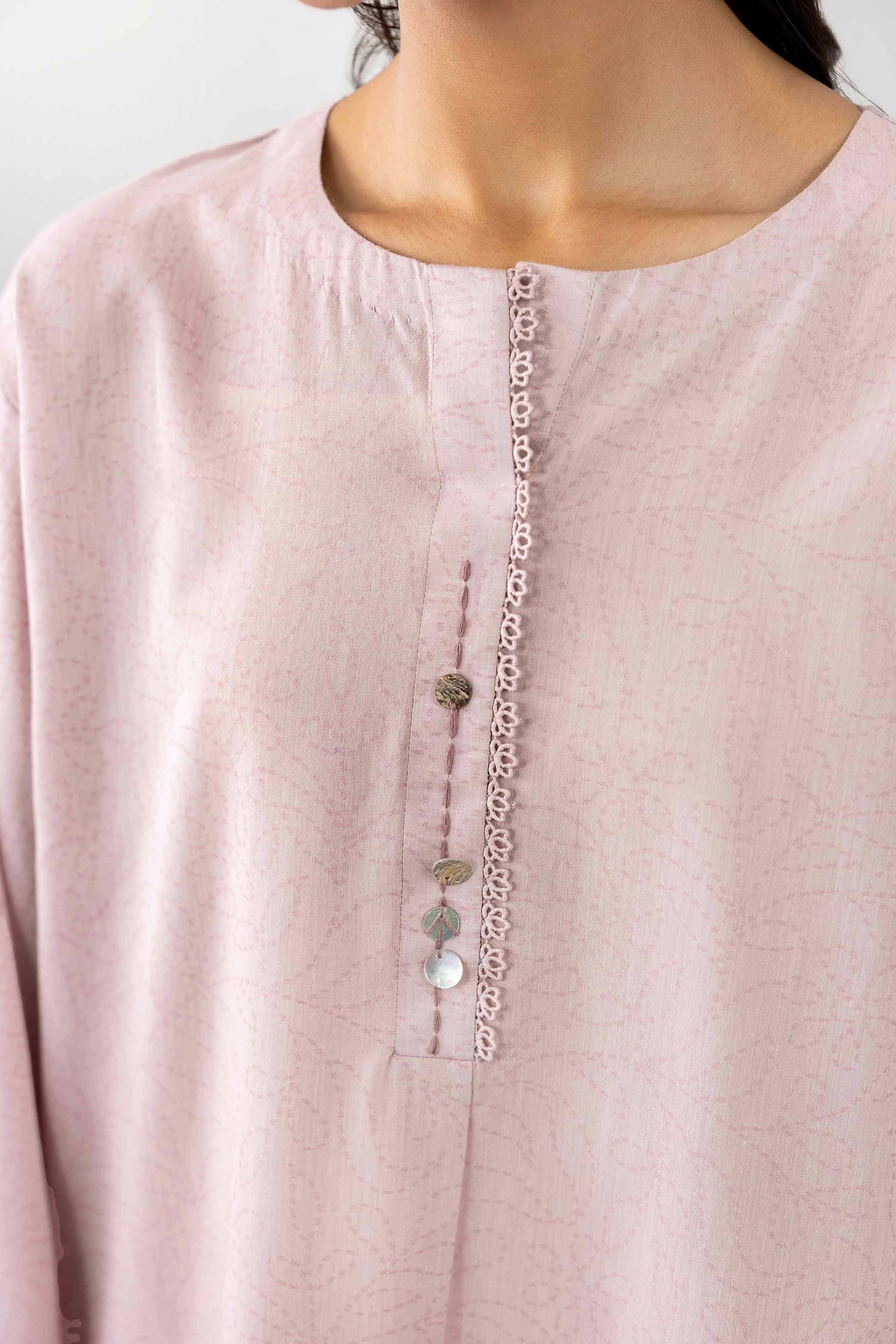 Nishat UK - Pink Solids Jacquard 2-piece ready to wear Dress