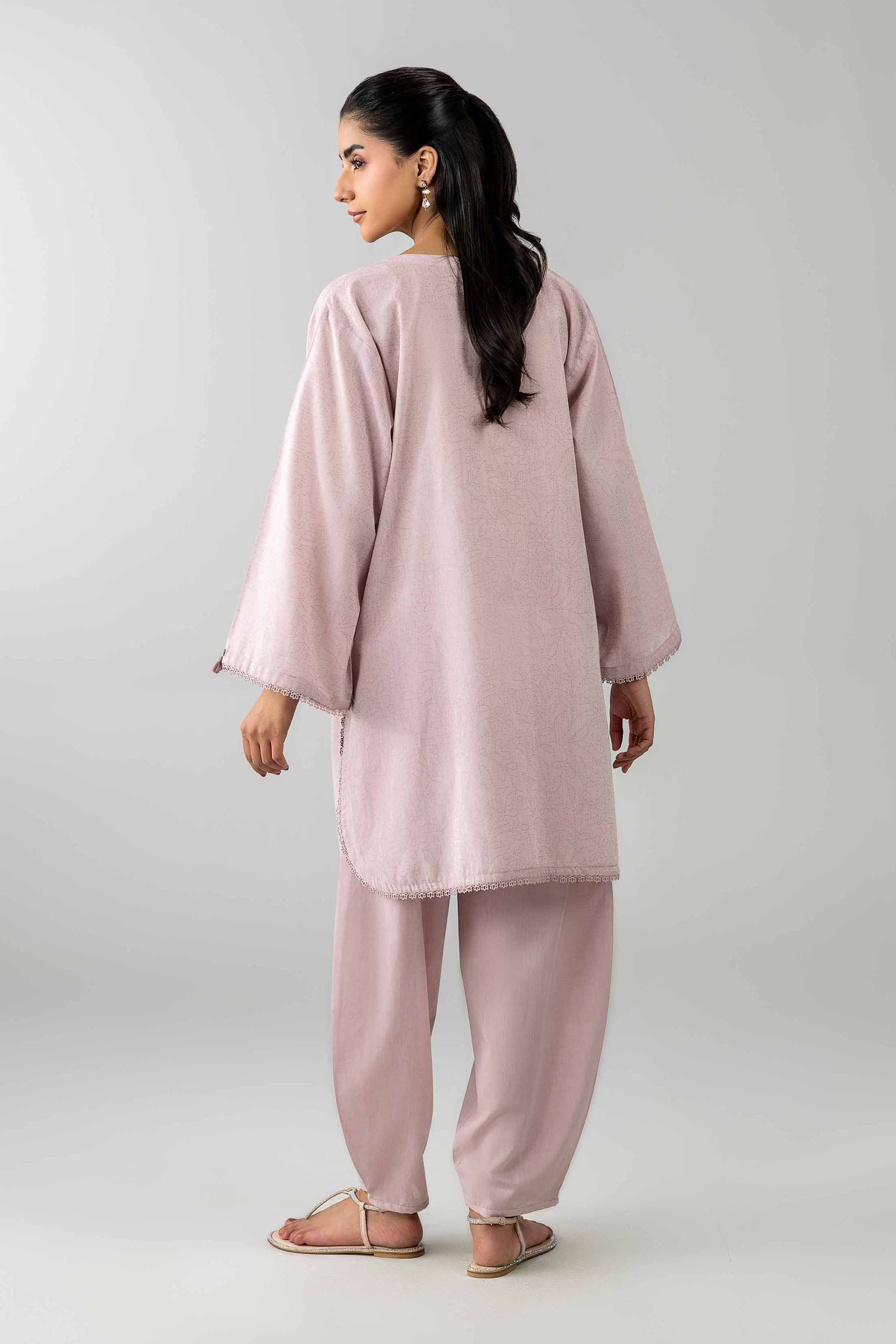 Nishat UK - Pink Solids Jacquard 2-piece ready to wear Dress