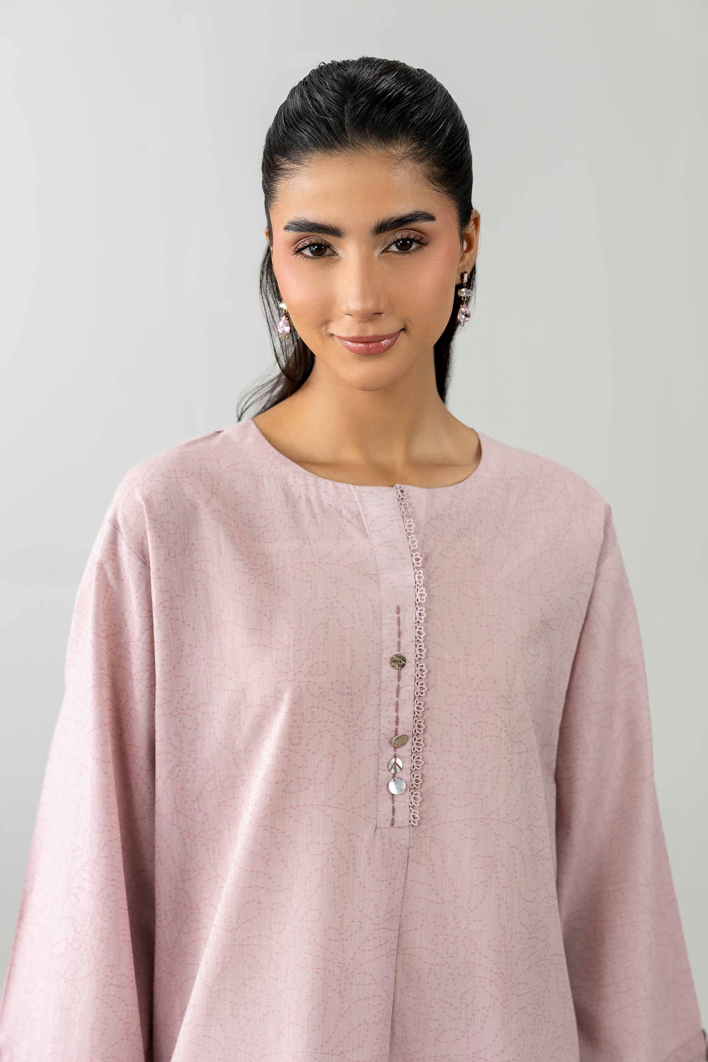 Nishat UK - Pink Solids Jacquard 2-piece ready to wear Dress