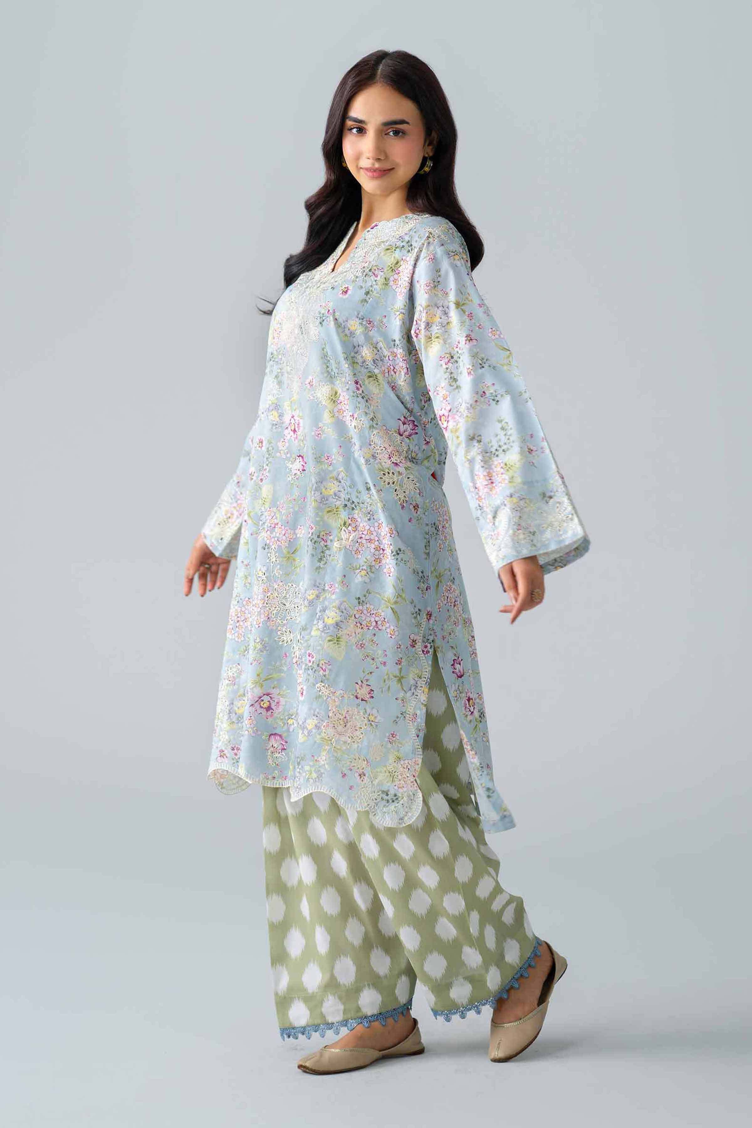 Nishat UK - Multi Embroidered Lawn 2 Pieces Ready To Wear Dress