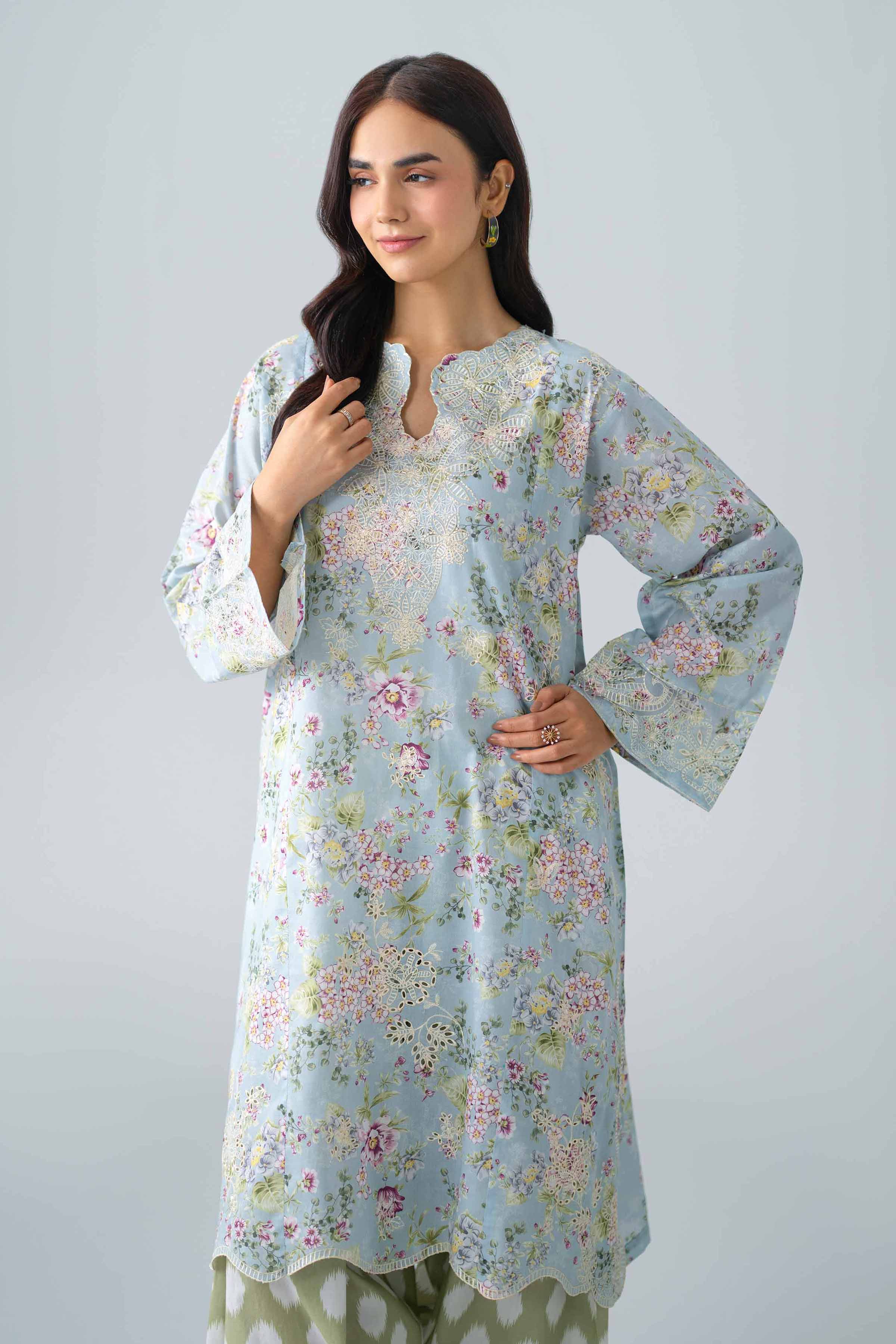Nishat UK - Multi Embroidered Lawn 2 Pieces Ready To Wear Dress