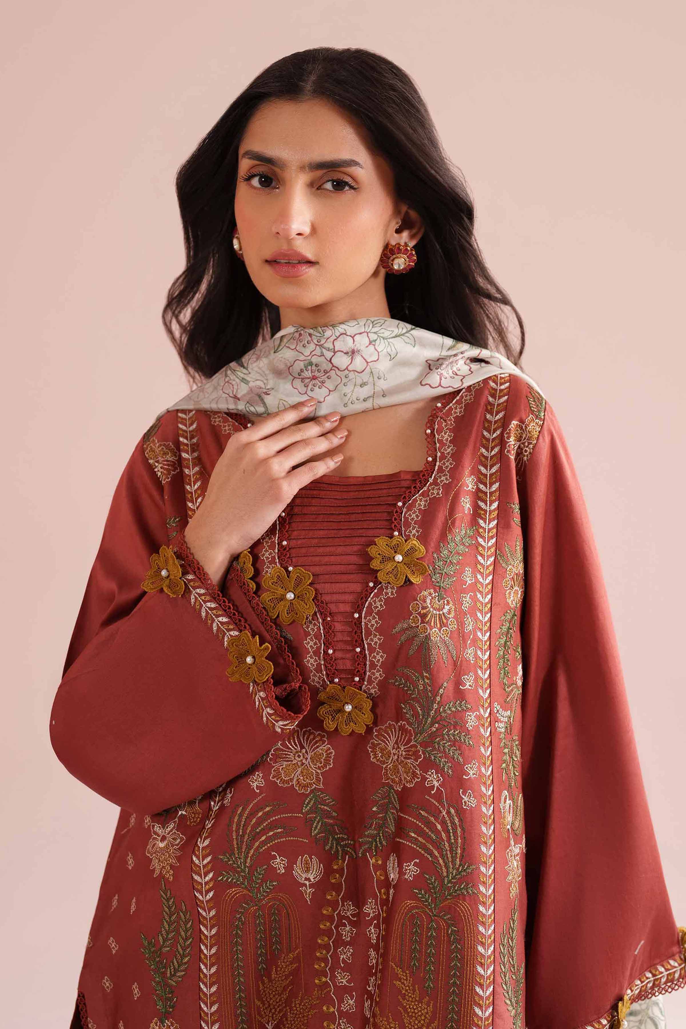 3 Piece - Embroidered Suit - PE26-63