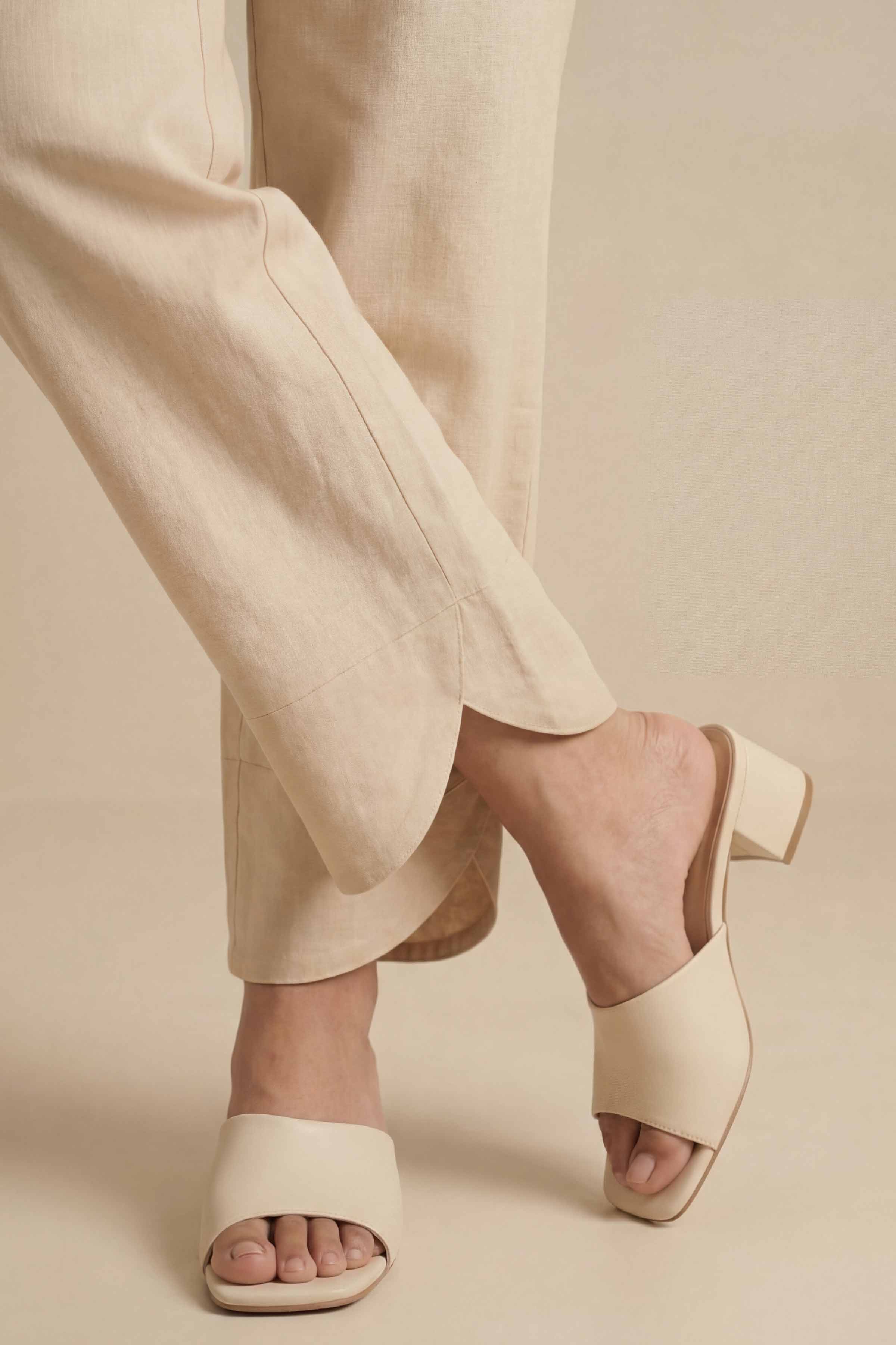 NishatUK - Beige Cambric Cambric 1-piece ready to wear Trouser