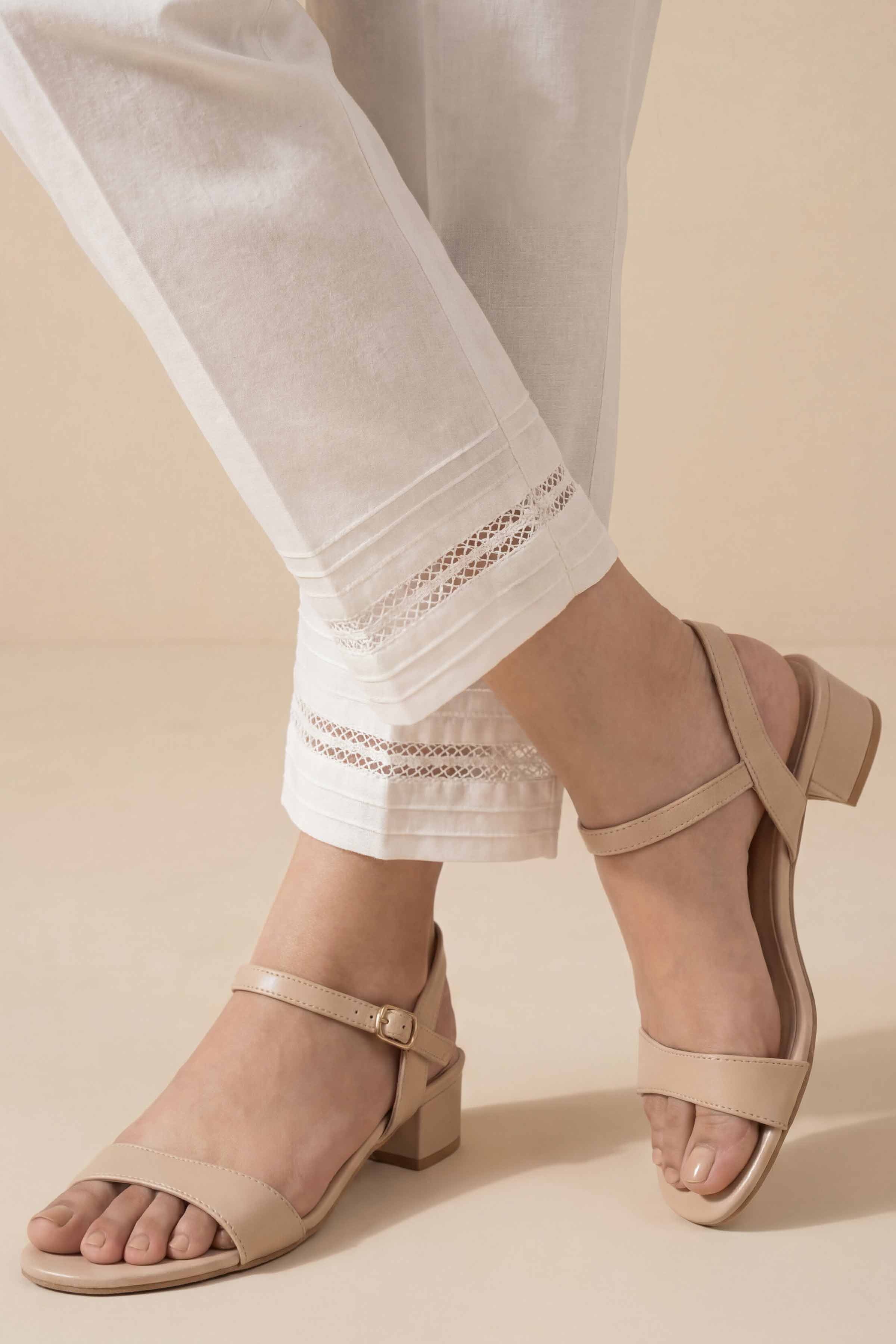 NishatUK - White Solids Cambric 1-piece ready to wear Trouser