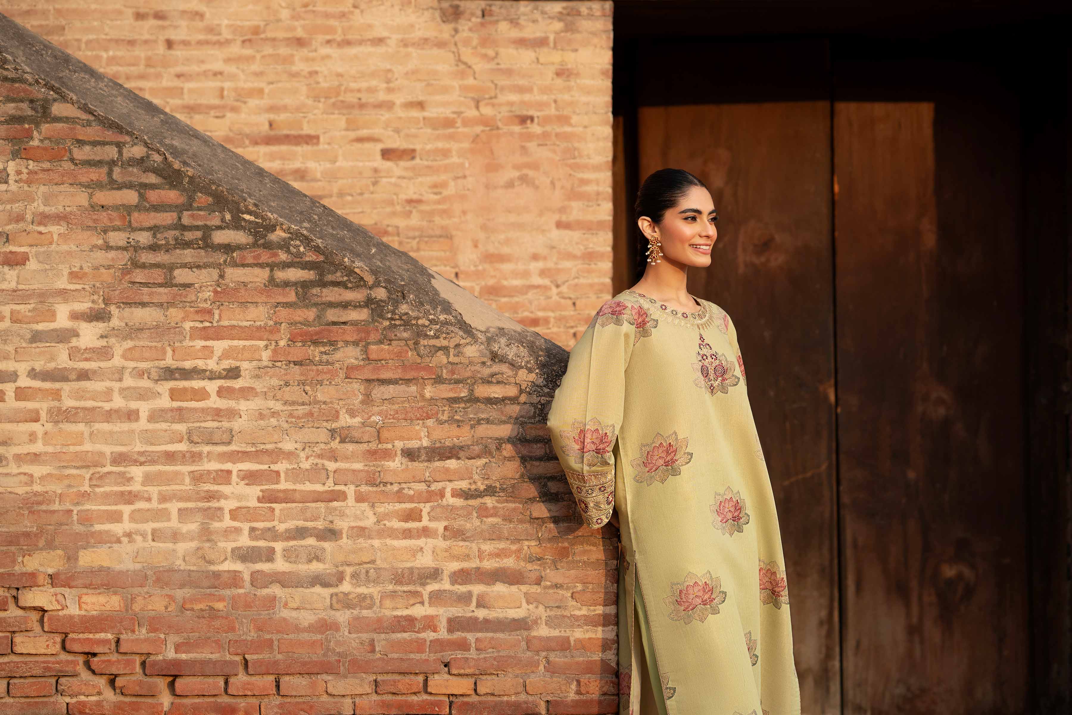 NishatUK - Pistachio Embroidered Jacquard 2-piece ready to wear Dress