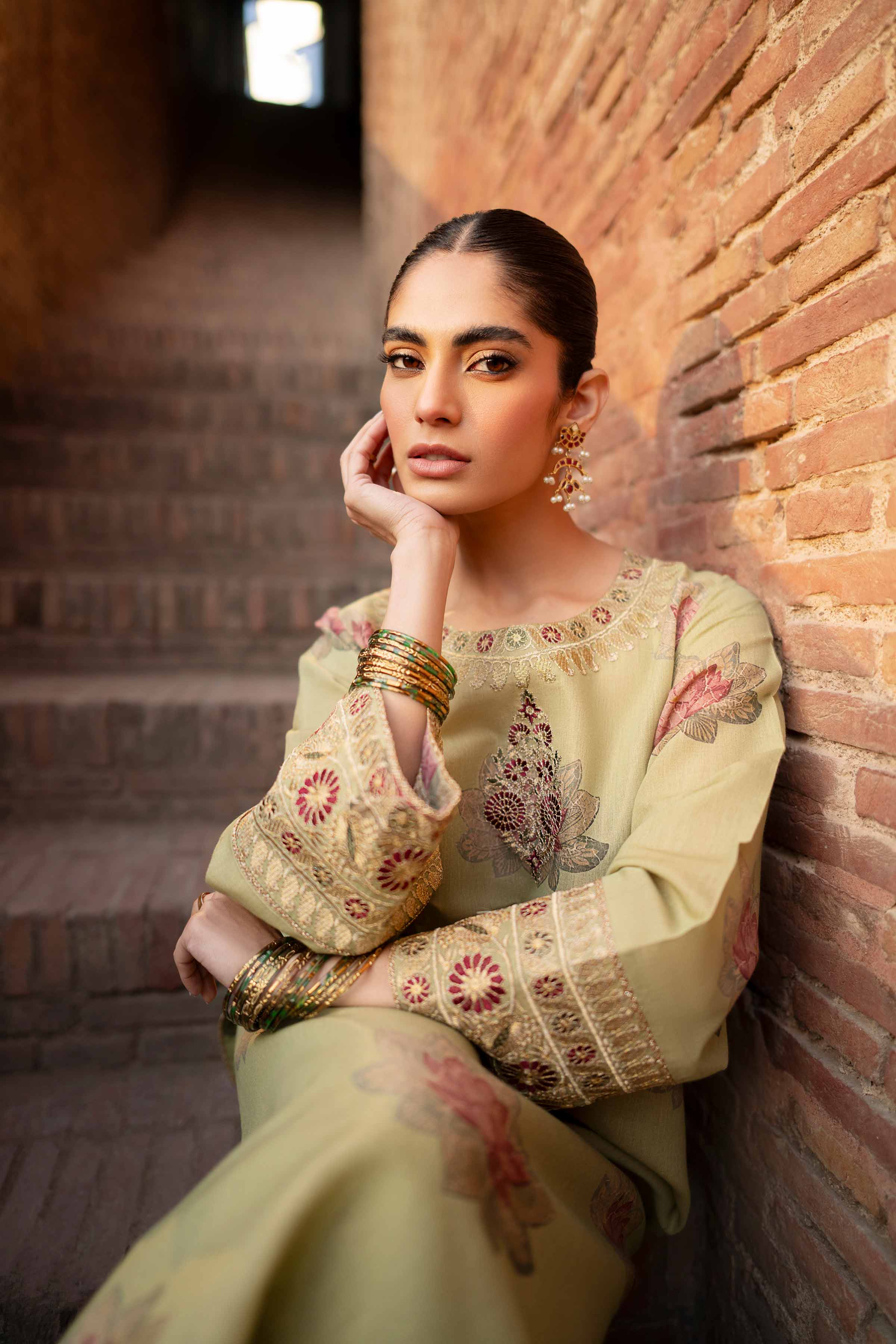 NishatUK - Pistachio Embroidered Jacquard 2-piece ready to wear Dress