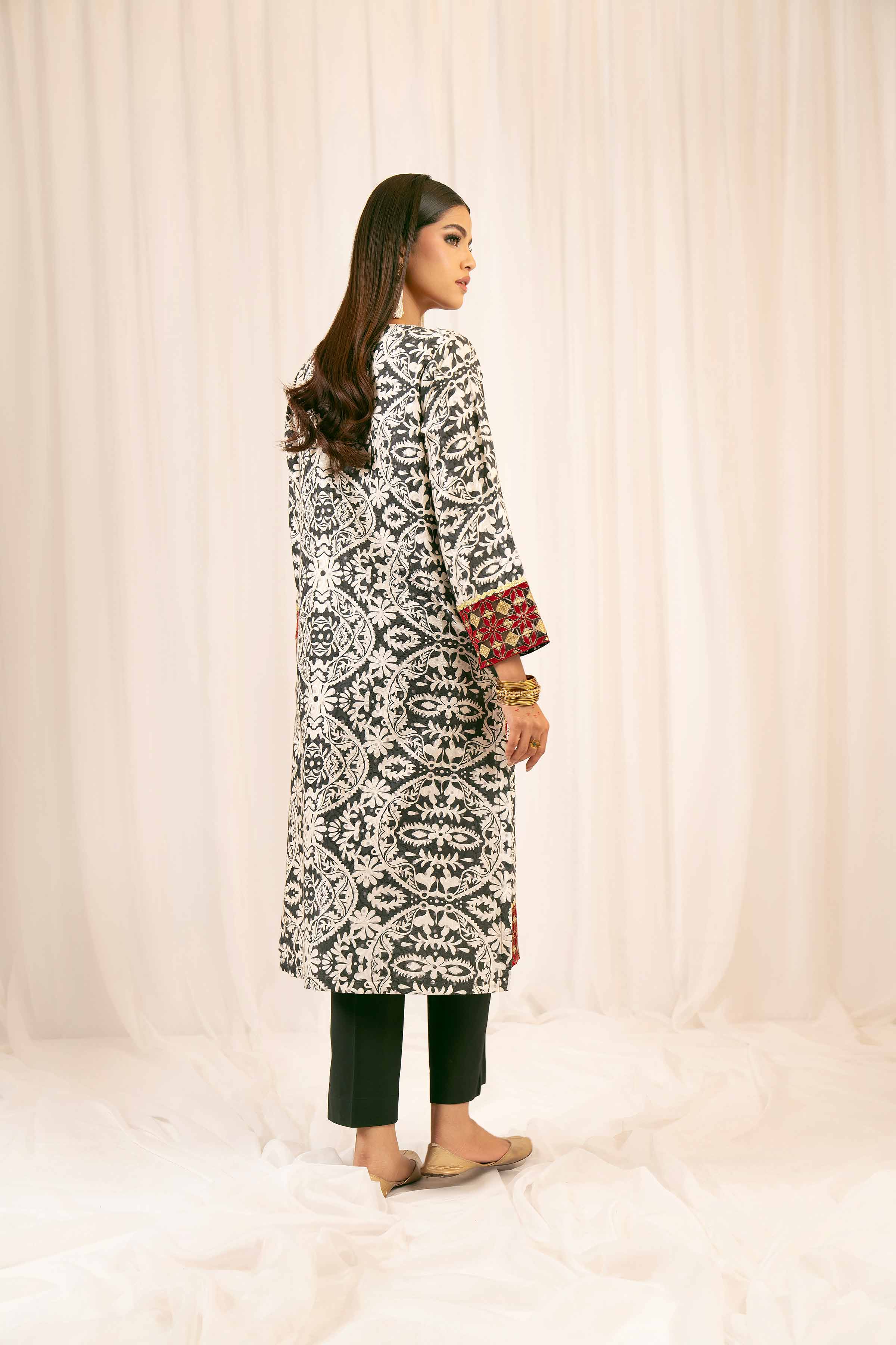 NishatUK - Multi Embroidered Jacquard 2-piece ready to wear Dress