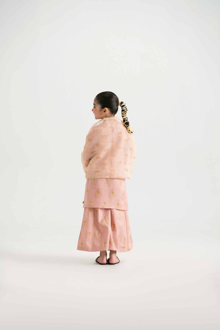 NishatUK - Pink Embroidered  Lawn 3-piece ready to wear Suit