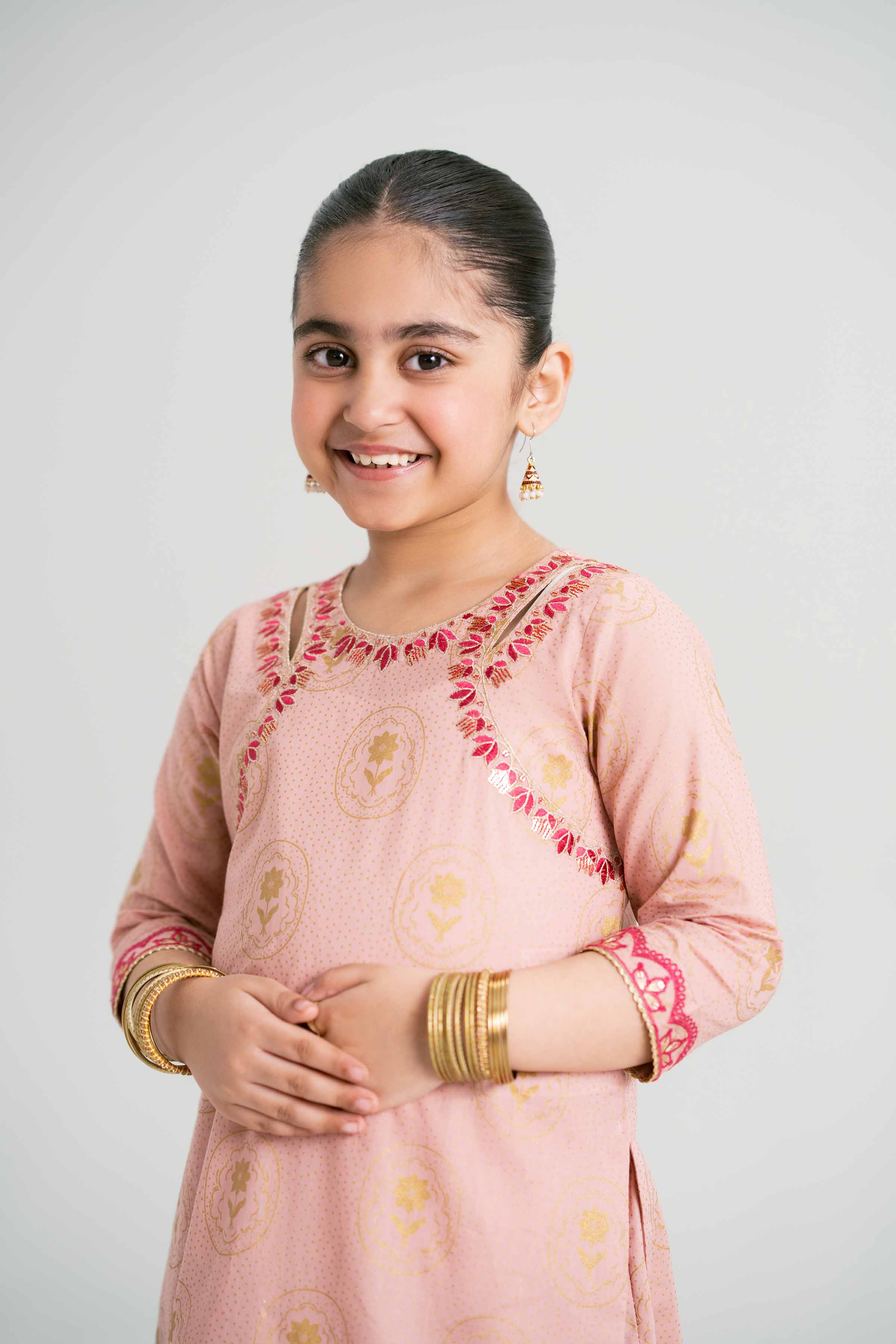 NishatUK - Pink Embroidered  Lawn 3-piece ready to wear Suit