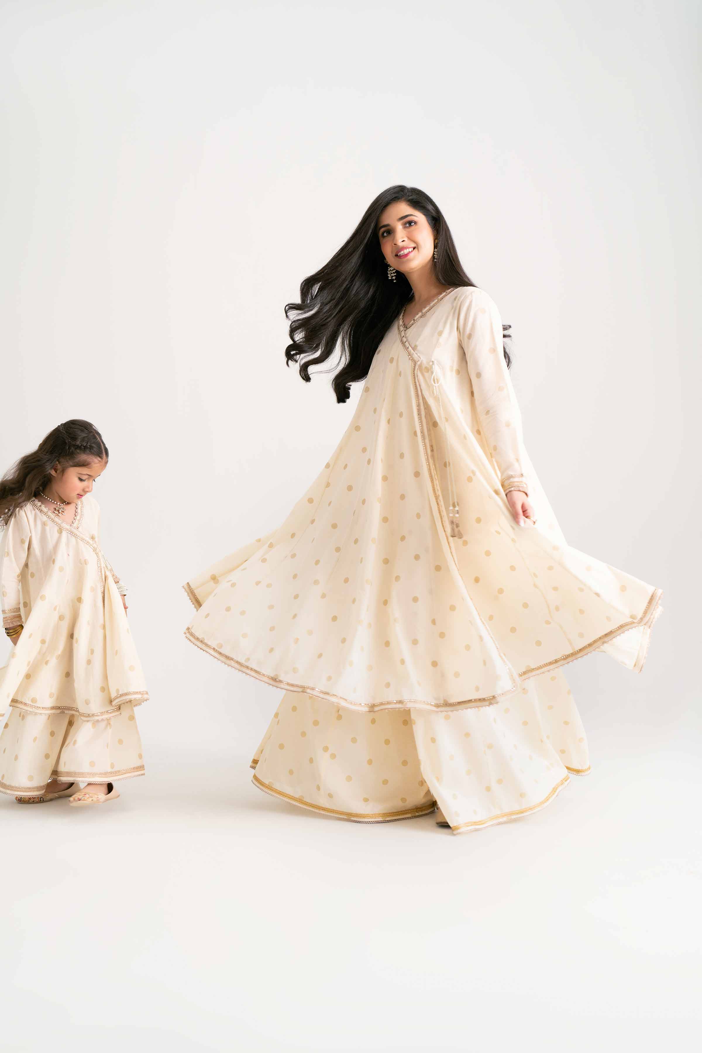 NishatUK - Off White Printed Lawn 2-piece ready to wear Dress