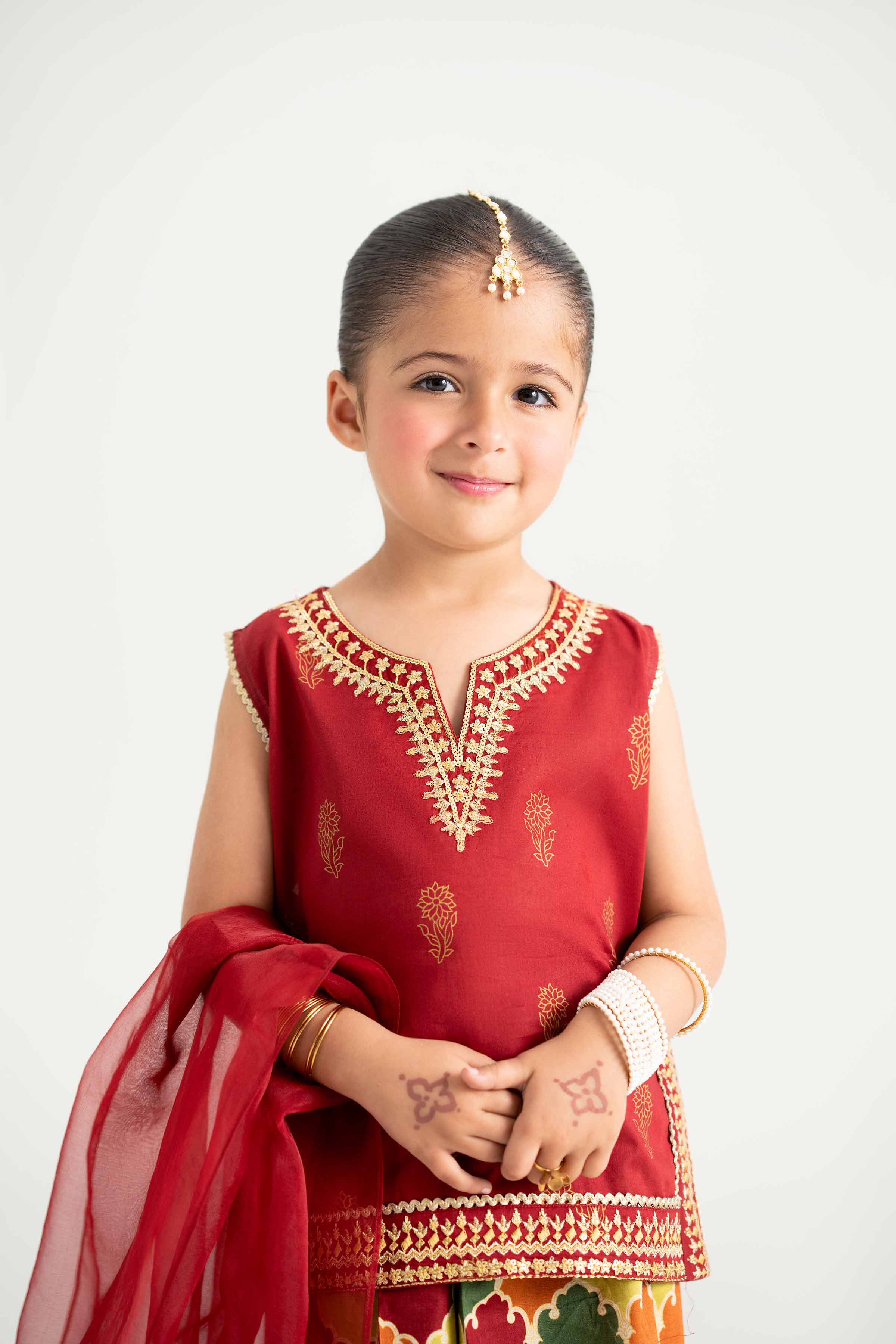 NishatUK - Maroon Embroidered  Lawn 3-piece ready to wear Suit