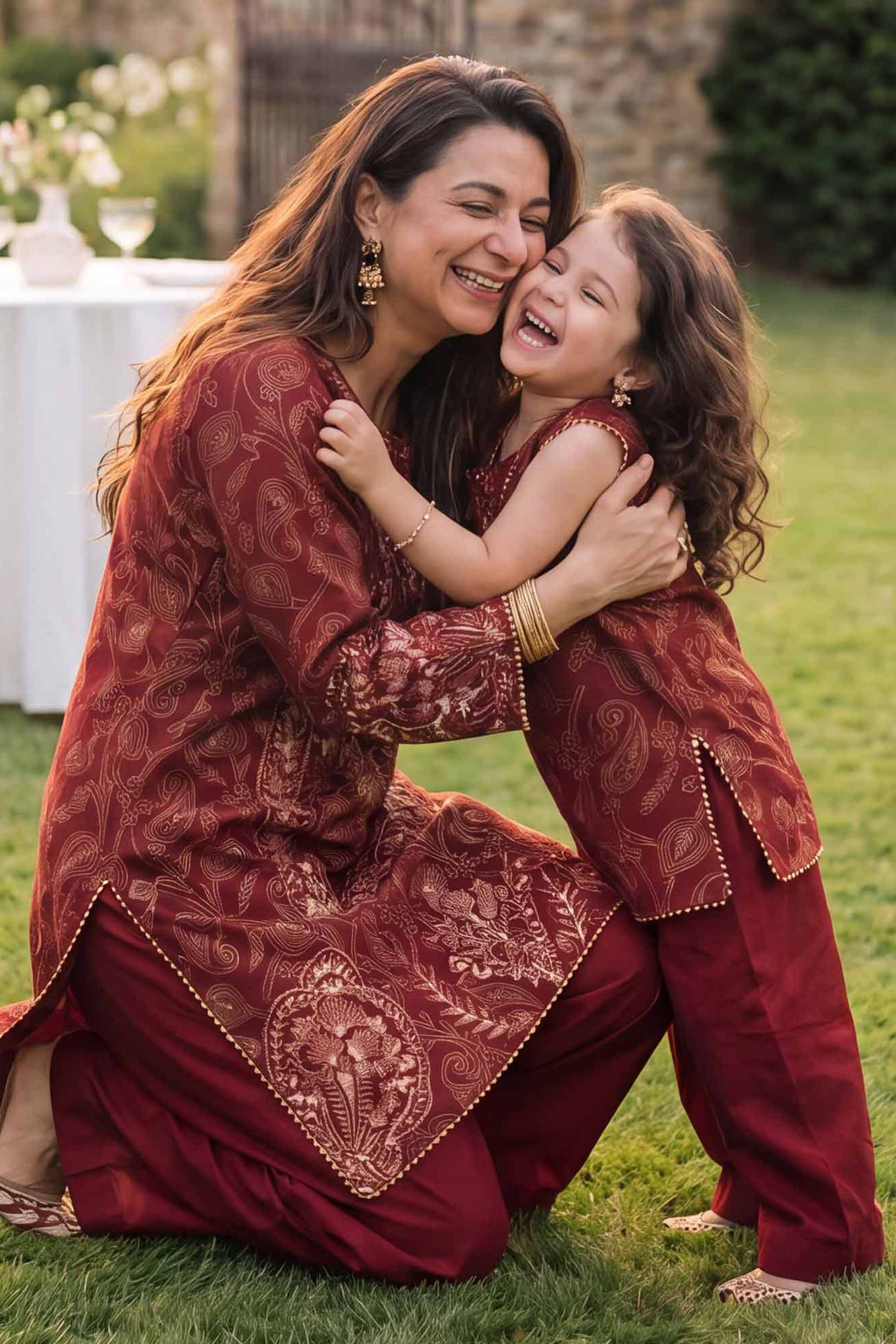 Nishat UK - Red Printed Lawn 2-piece ready to wear Dress