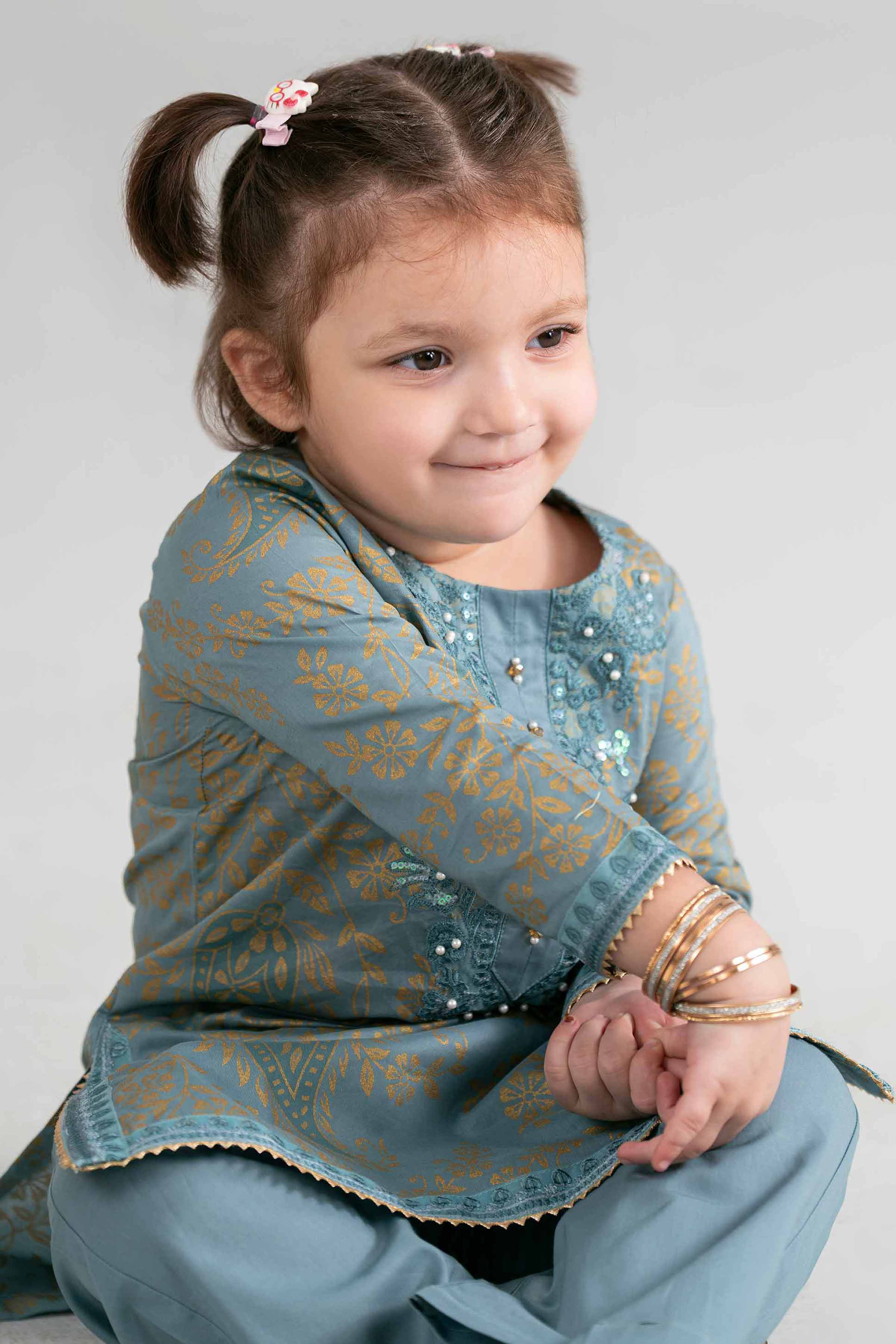 Nishat UK - Blue Embroidered Lawn 2 Pieces Ready To Wear Dress