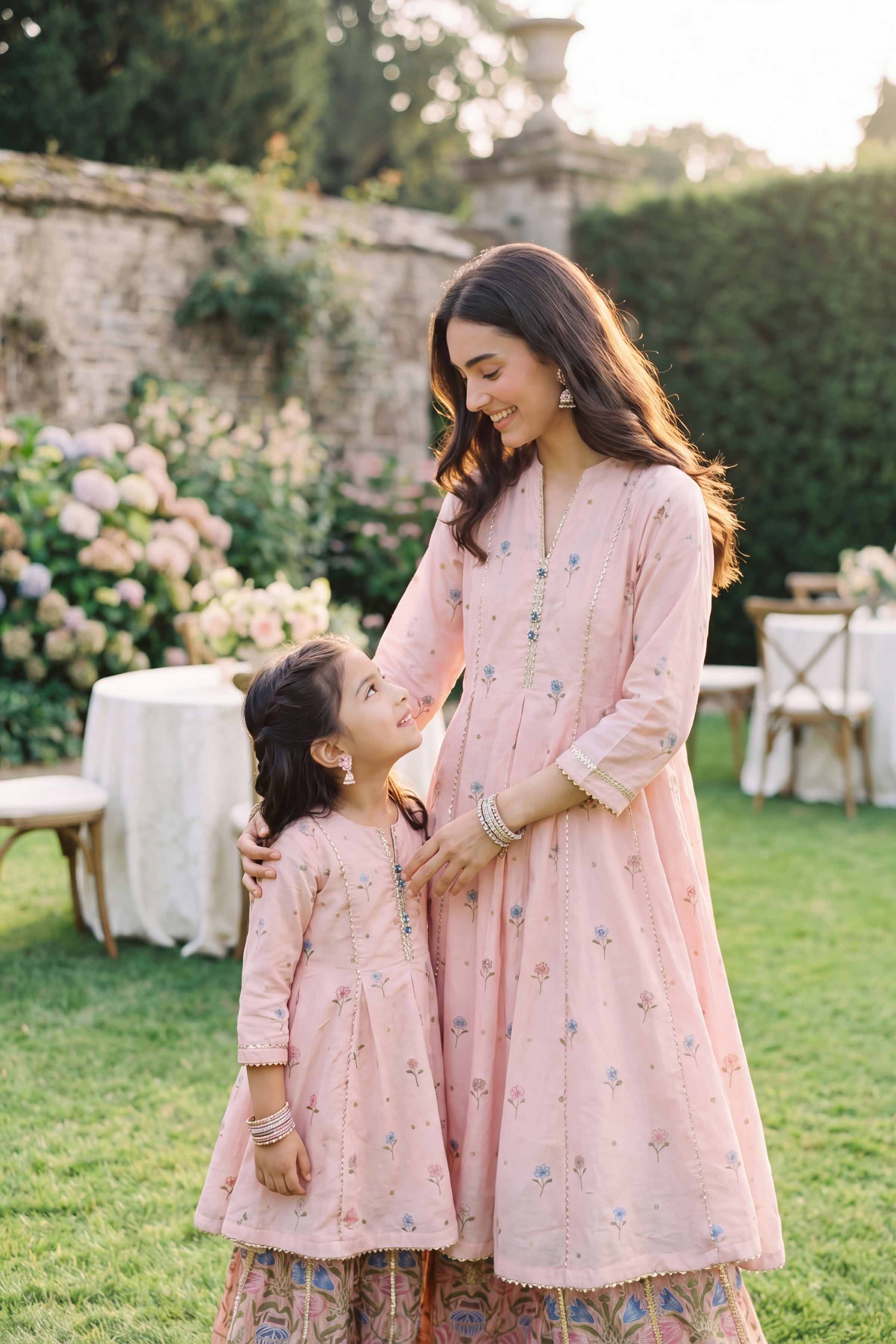 Nishat UK - Pink Printed Lawn 2-piece ready to wear Dress