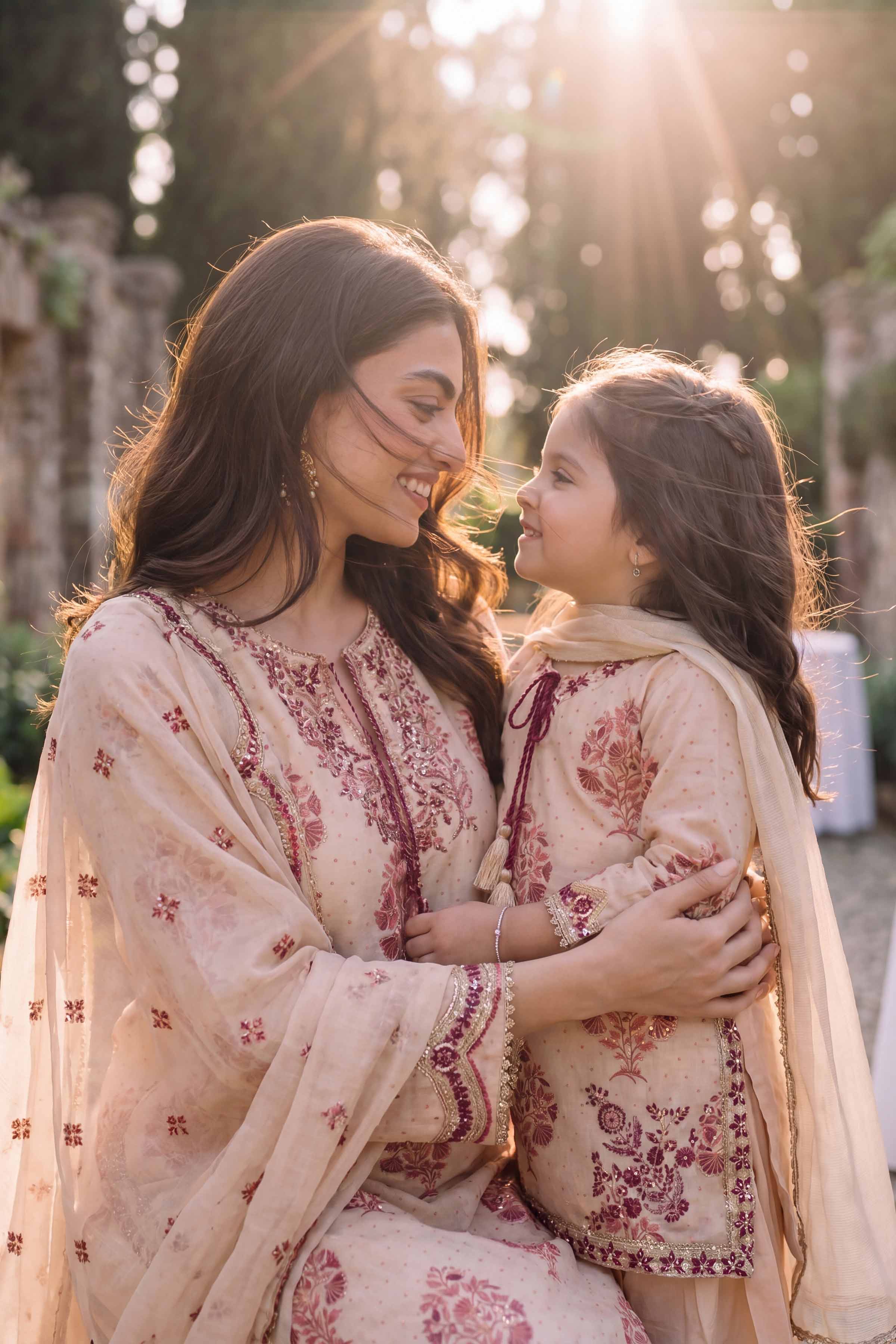 Nishat UK - Beige Embroidered Lawn 3 Pieces Ready To Wear Suit