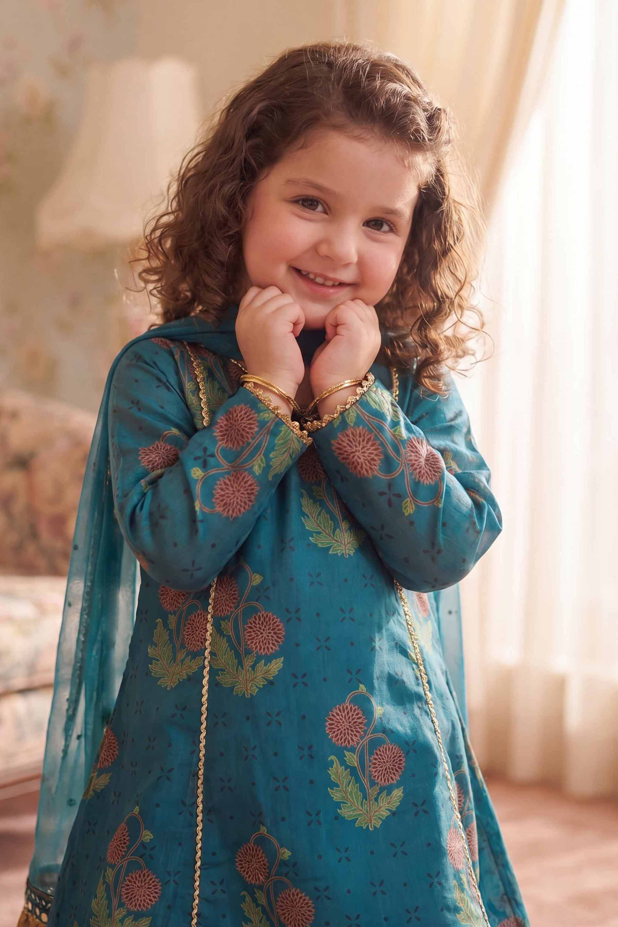 Nishat UK - Blue Embroidered Lawn 3 Piece ready to wear Suit