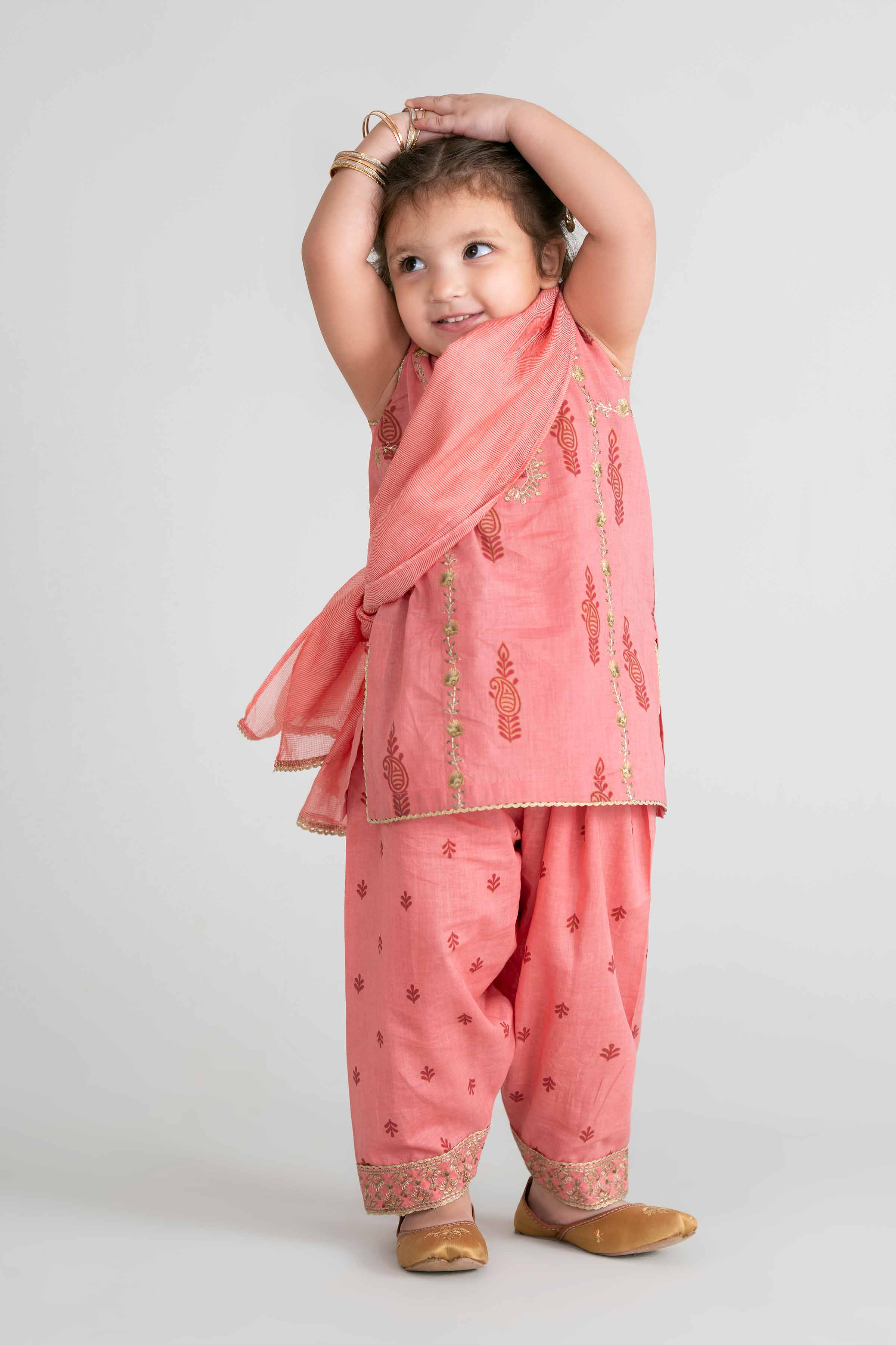 NishatUK - Pink Embroidered Lawn 3-piece ready to wear Suit
