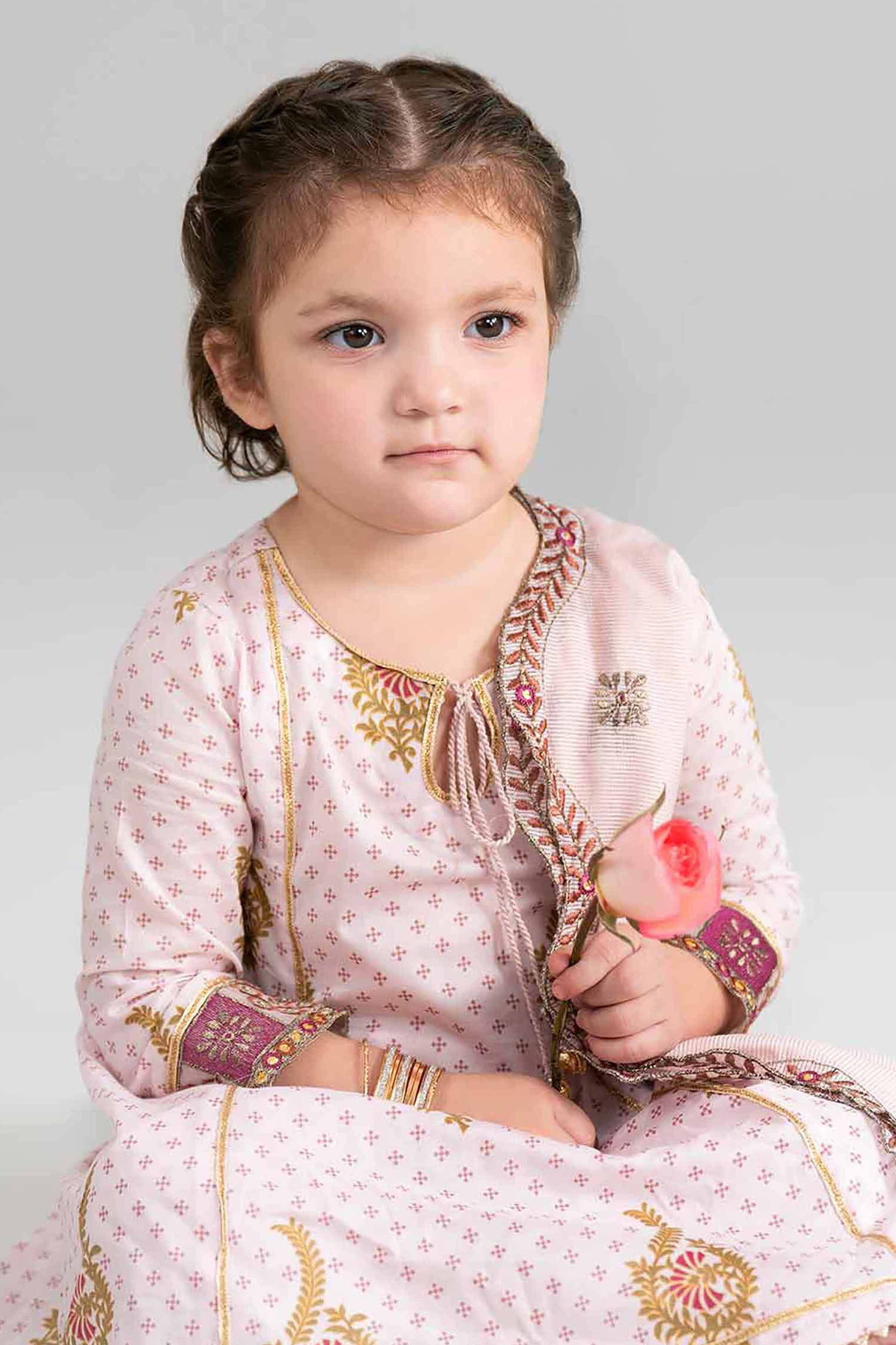 Nishat UK - Pink Embroidered Lawn 3-piece ready to wear Suit