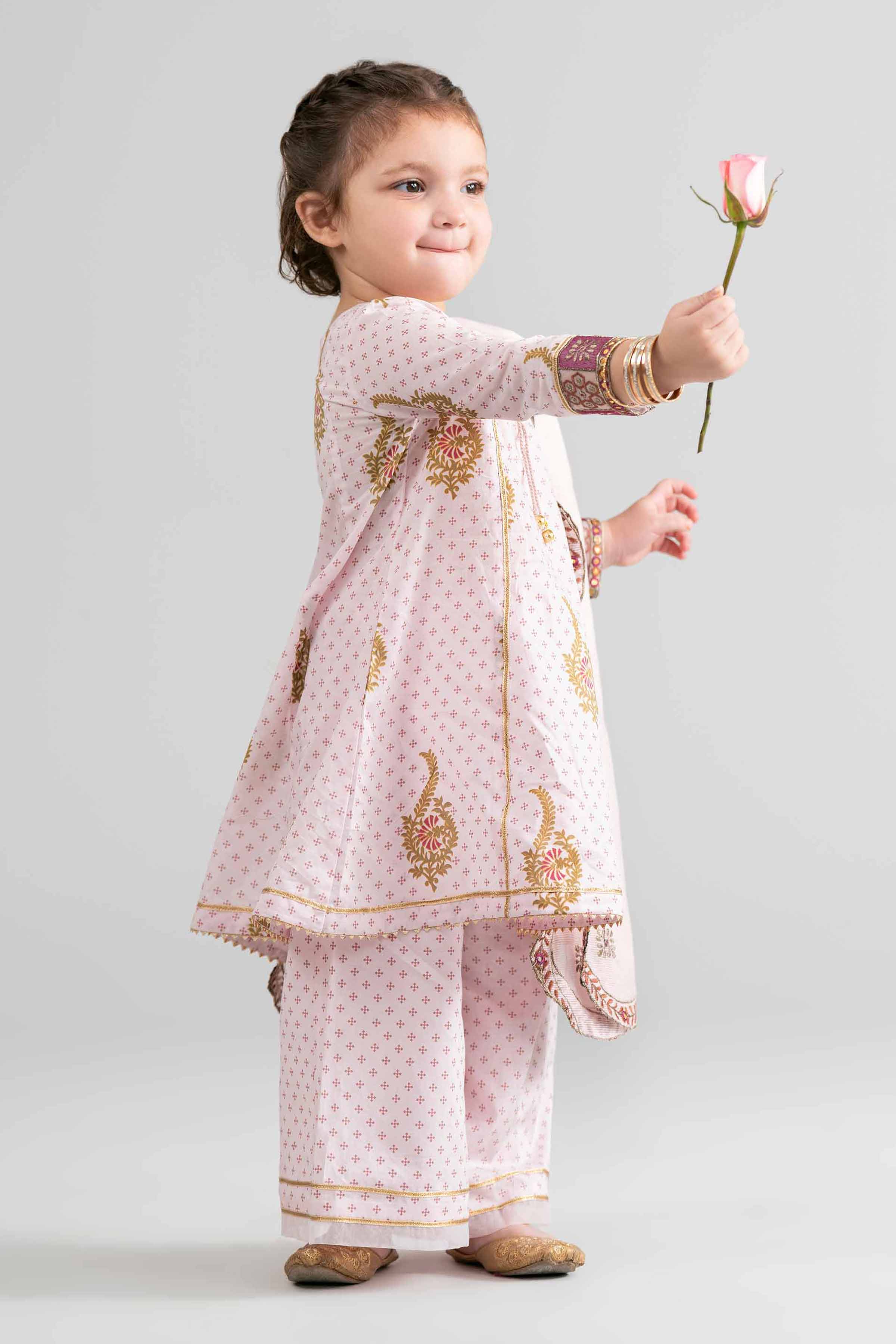 Nishat UK - Pink Embroidered Lawn 3-piece ready to wear Suit