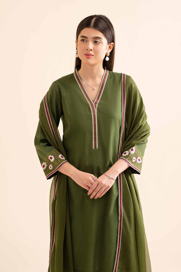 2-Piece - Embroidered Suit  - PS24-129